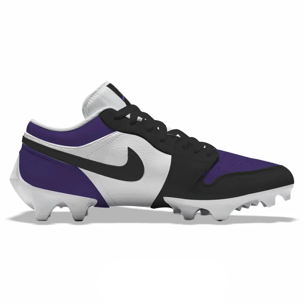 "Court Purple” Jordan 1 Vapor Edge Low Cleats