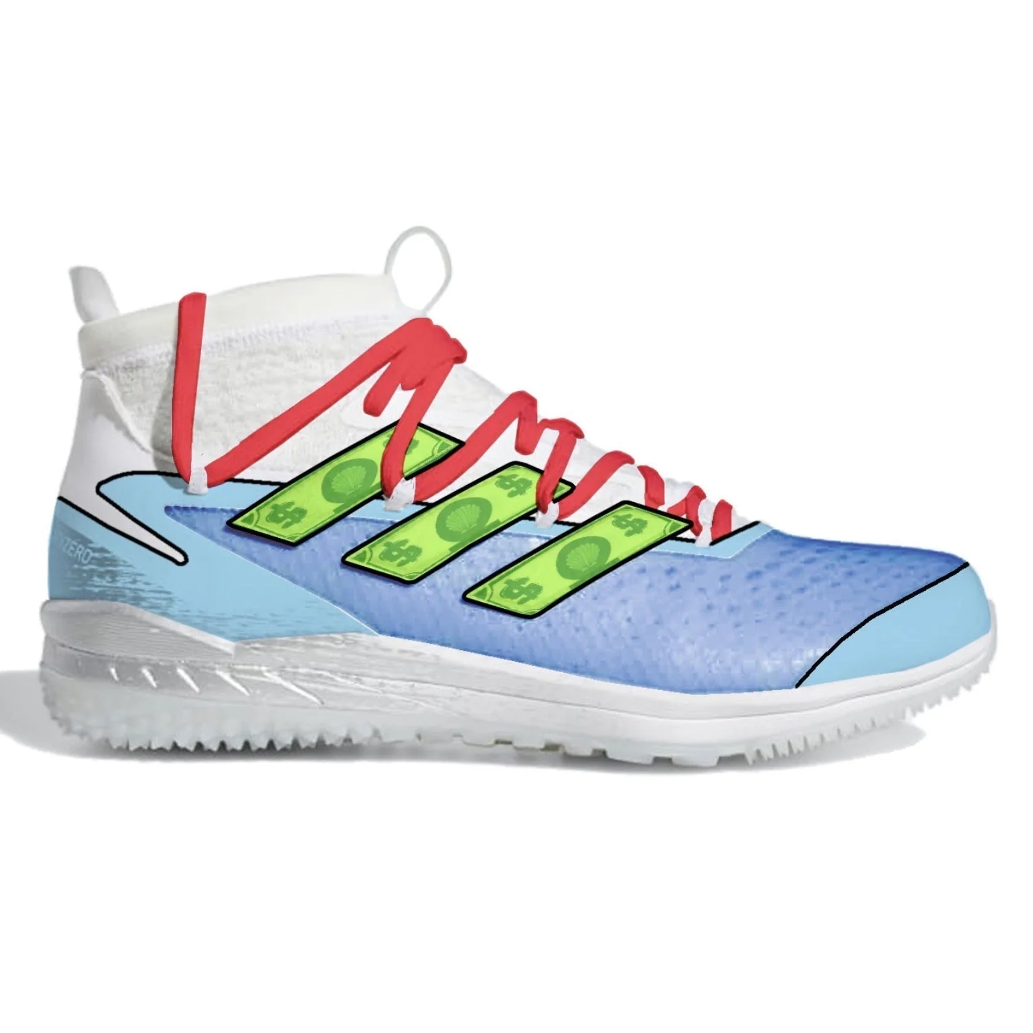 "Crabby" Adidas Adizero Afterburner 8 NWV Turf Shoes
