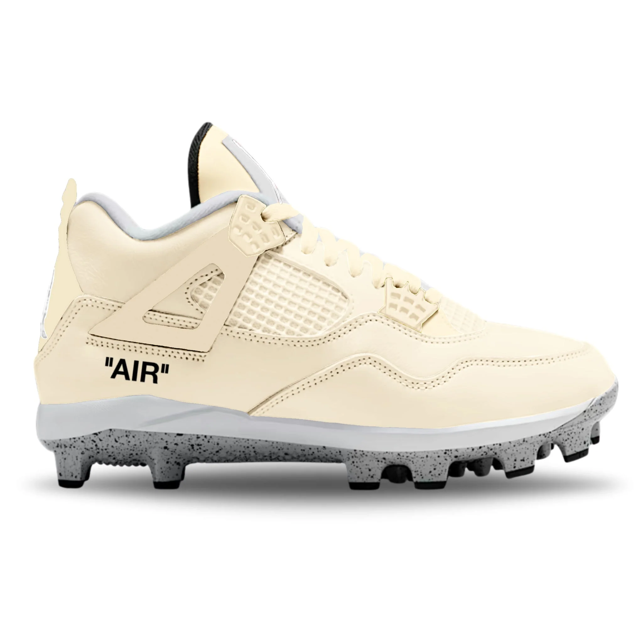 "Cream OW" Jordan 4 Retro MCS Cleats