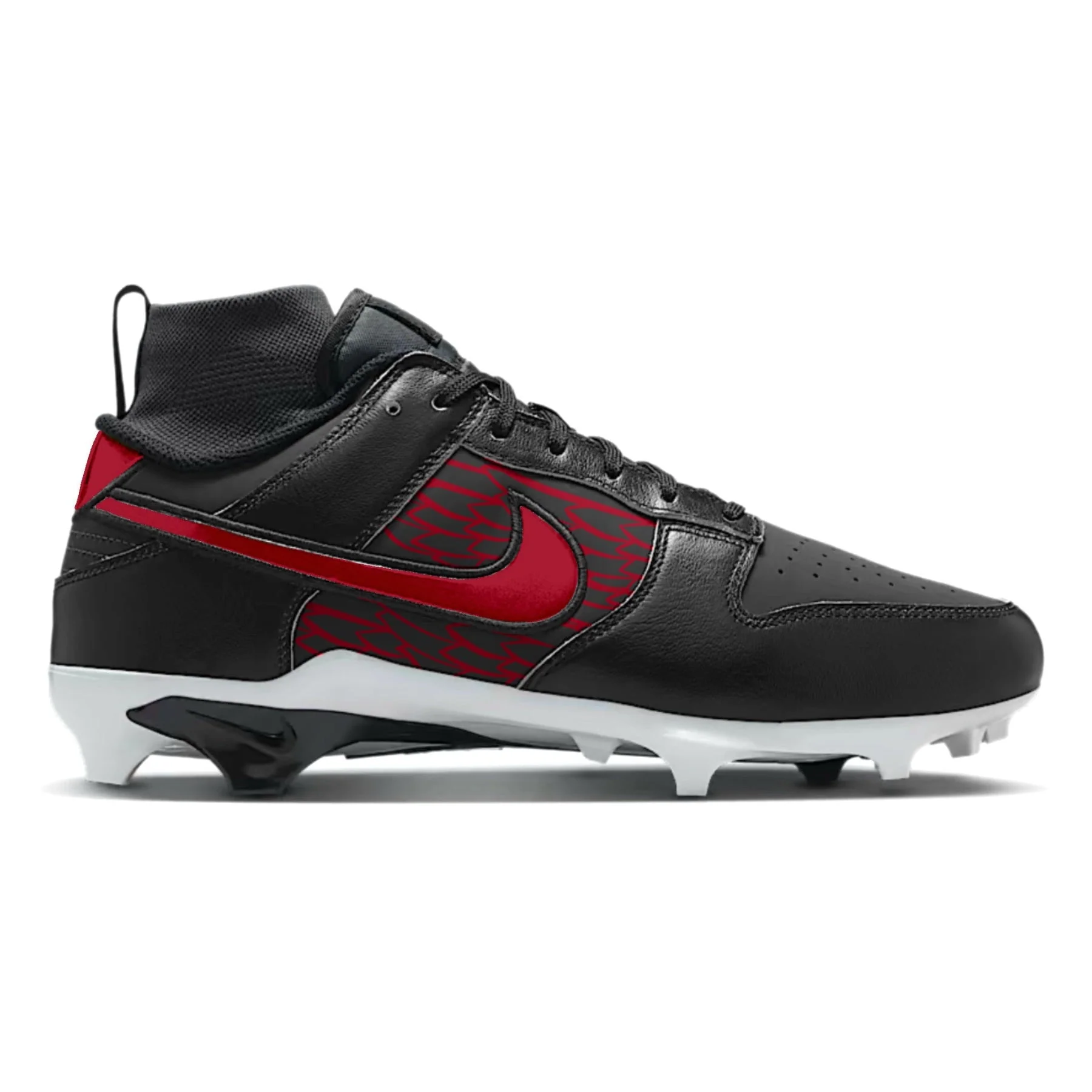"Crimson Surge" Nike Alpha Menace Dunk Football Cleats