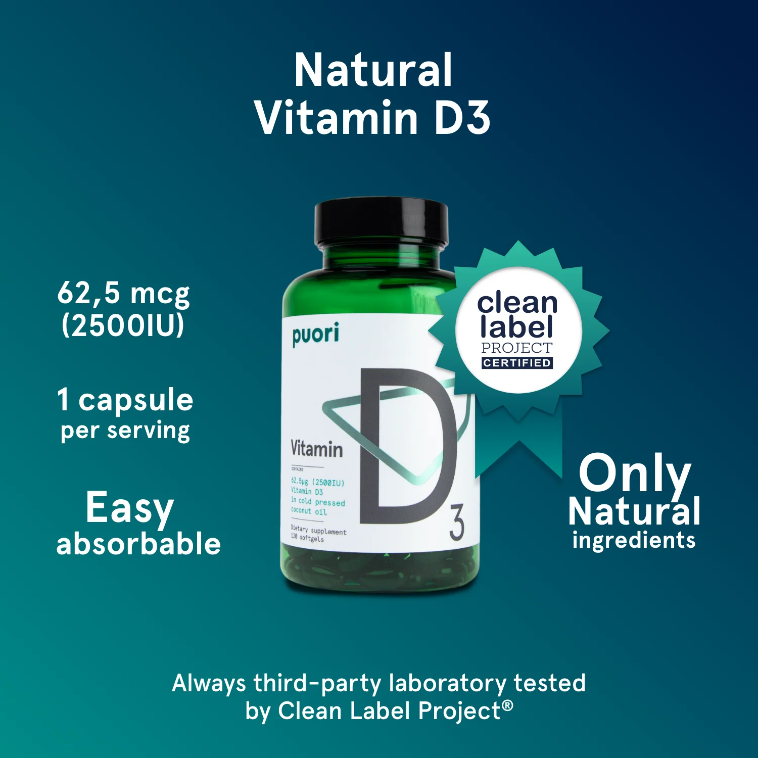 D3 - Vitamin D (2500IU) - Image 2