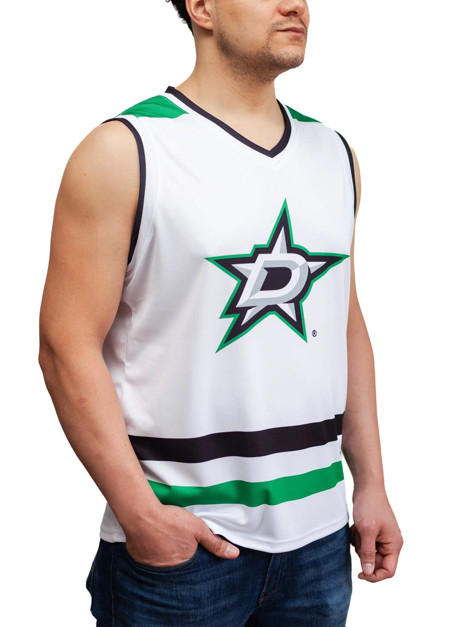 Dallas Stars Away Hockey Tank - Image 4