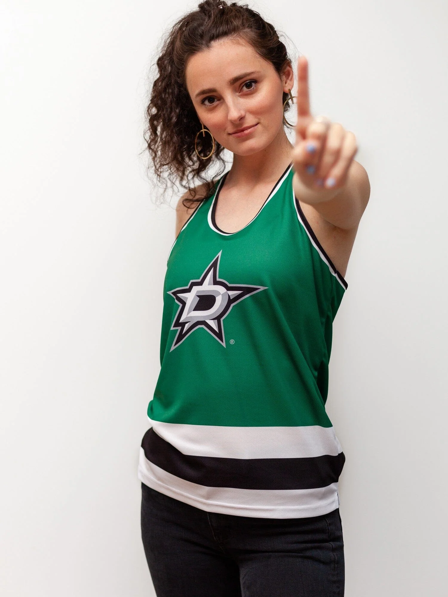 Dallas Stars Women's Racerback Hockey Tank - Image 2