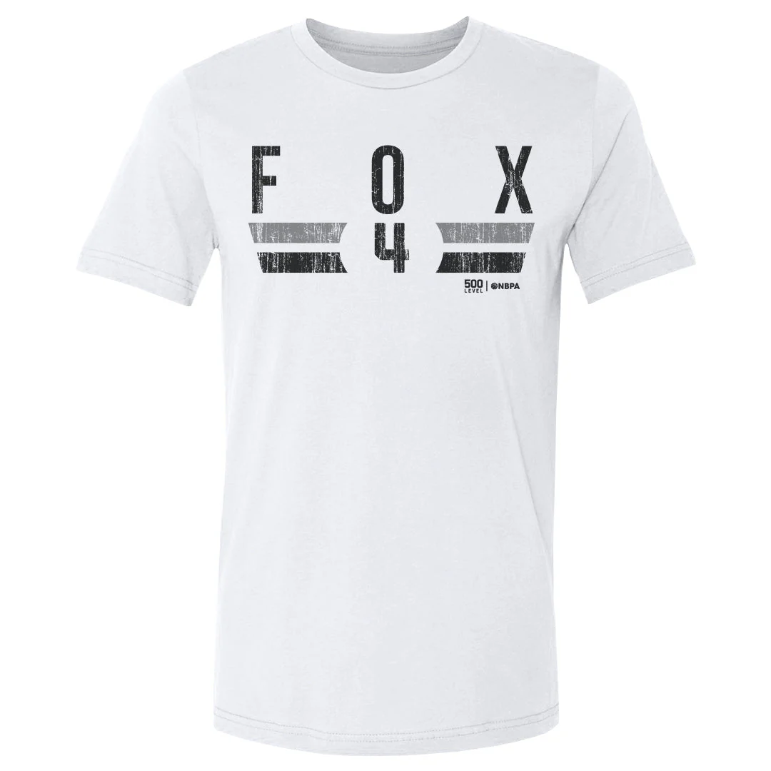 De'Aaron Fox San Antonio Spurs Font Men's T-Shirt - Image 3