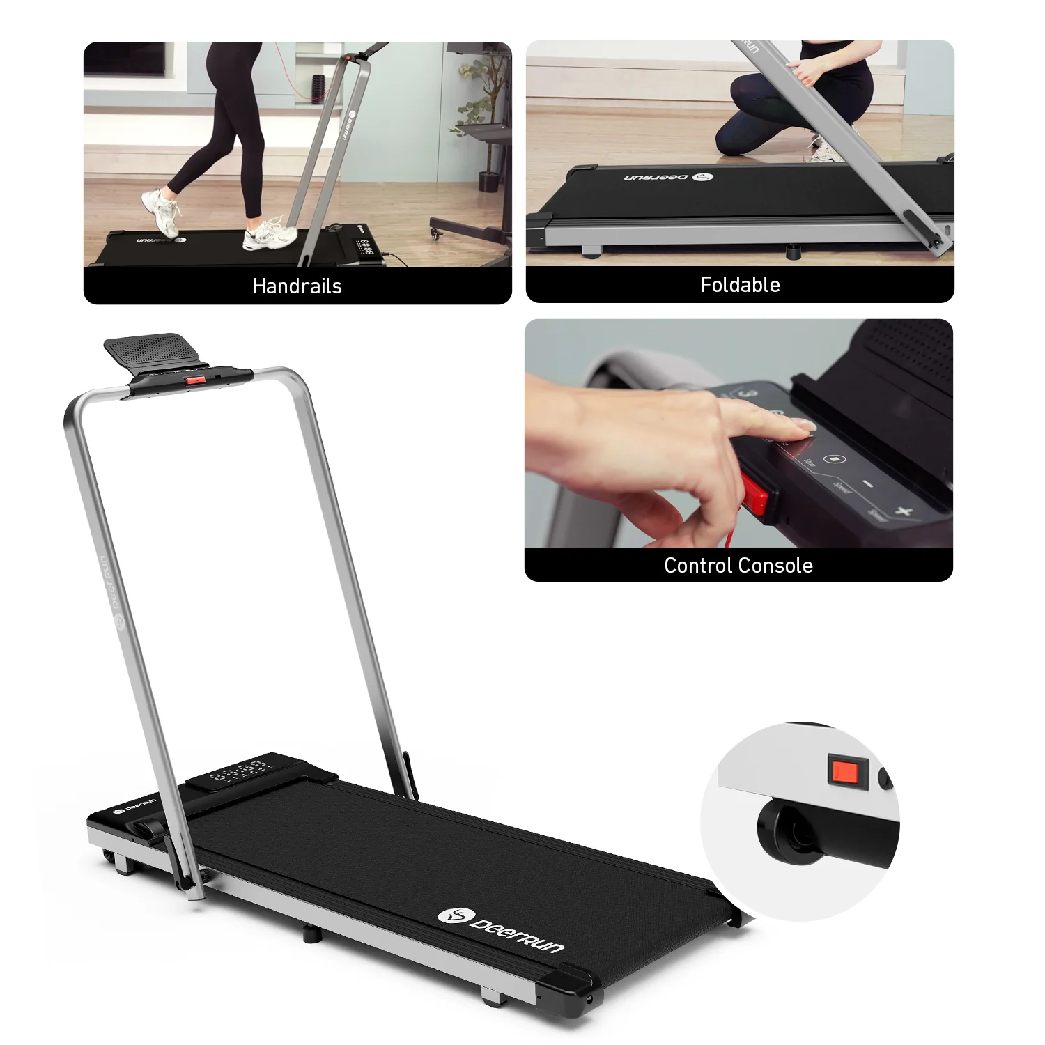 DeerRun® A5 Pro Smart 2-in-1 Folding Treadmill - Image 6
