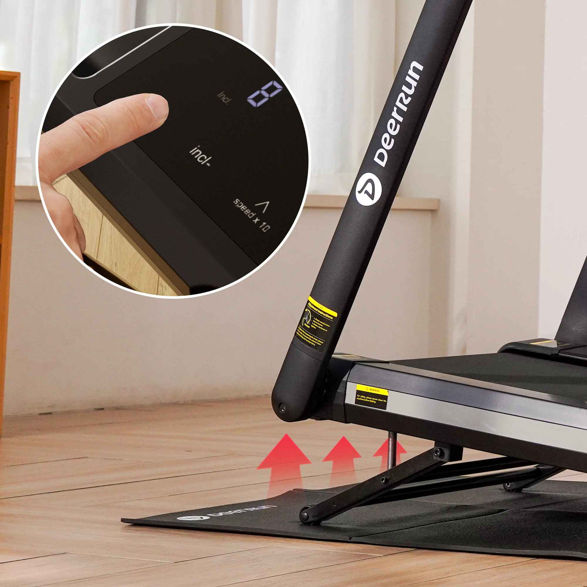 X20 Treadmill with 15% Auto Incline Full Running Deck Treadmill - Image 17