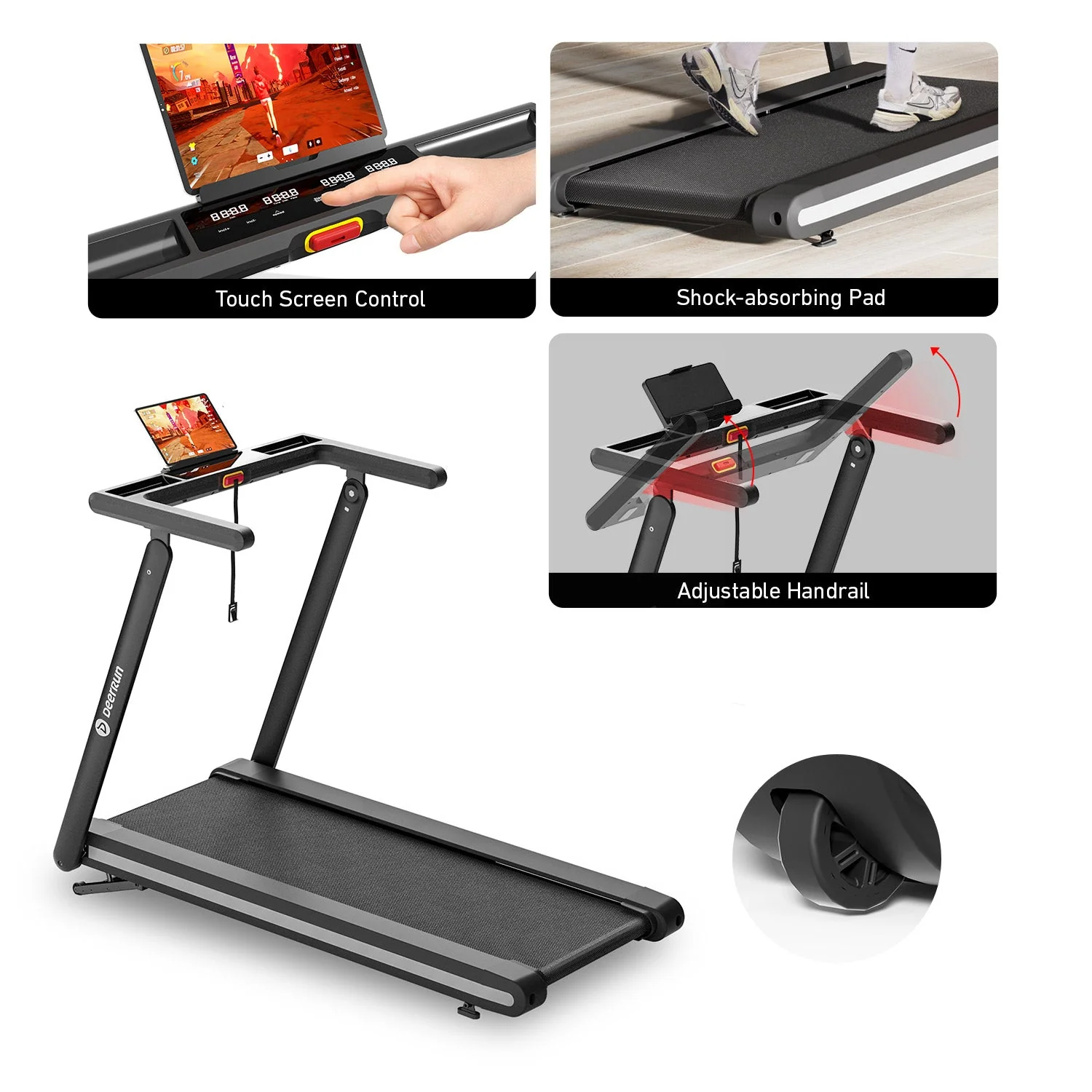 X20 Treadmill with 15% Auto Incline Full Running Deck Treadmill - Image 7