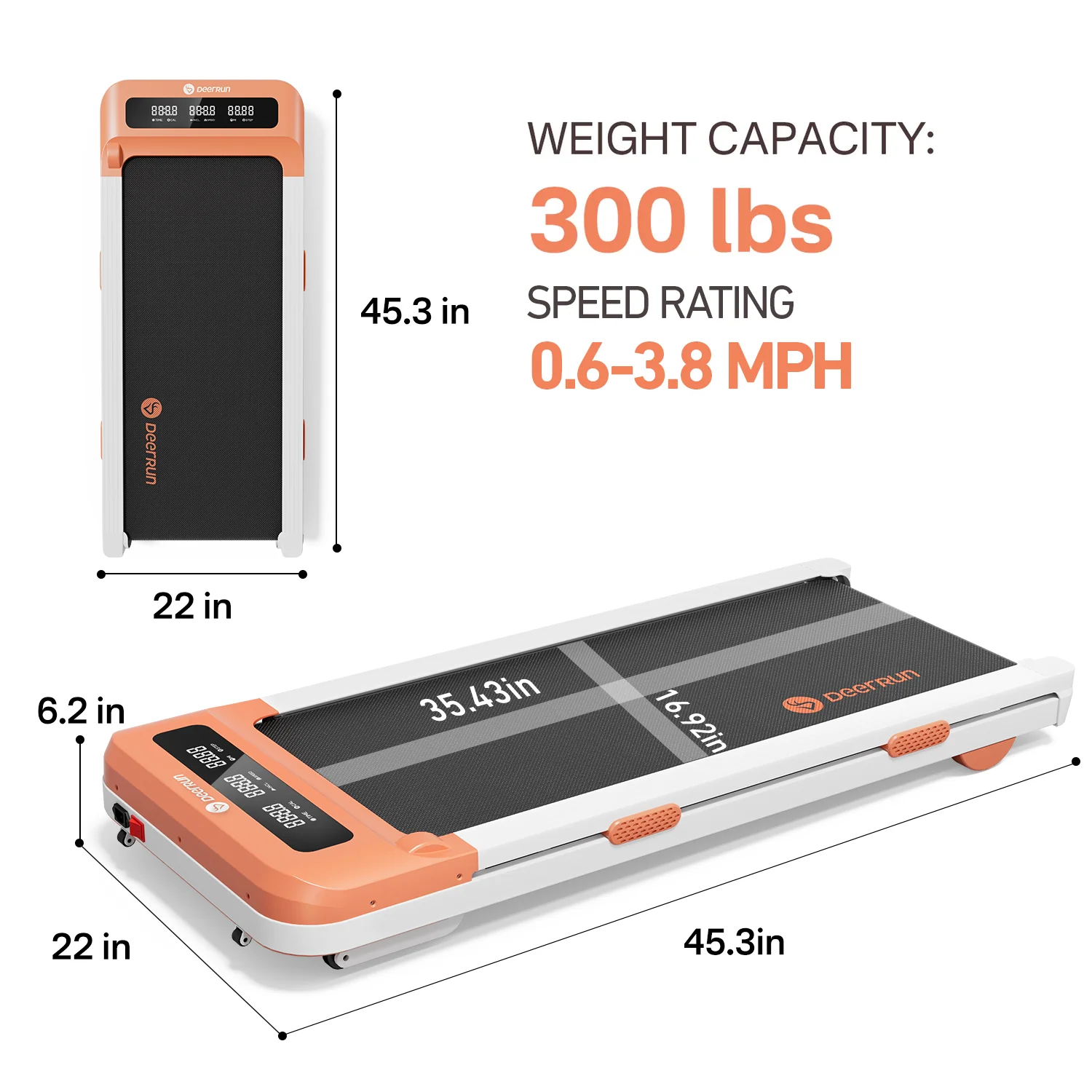 DeerRun Z10 12% Auto Incline Smart Walking Pad Treadmill - Image 2