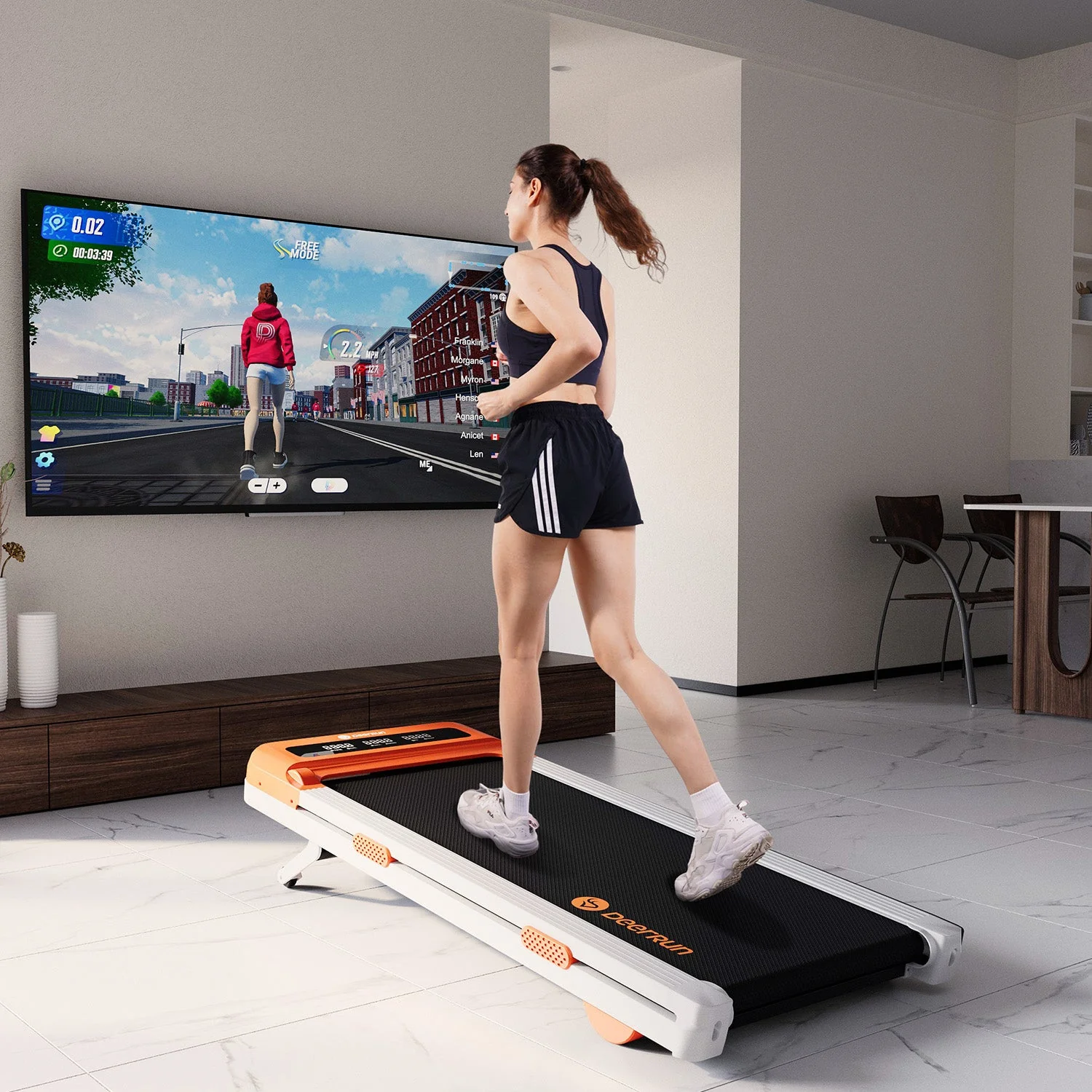 DeerRun Z10 12% Auto Incline Smart Walking Pad Treadmill - Image 7
