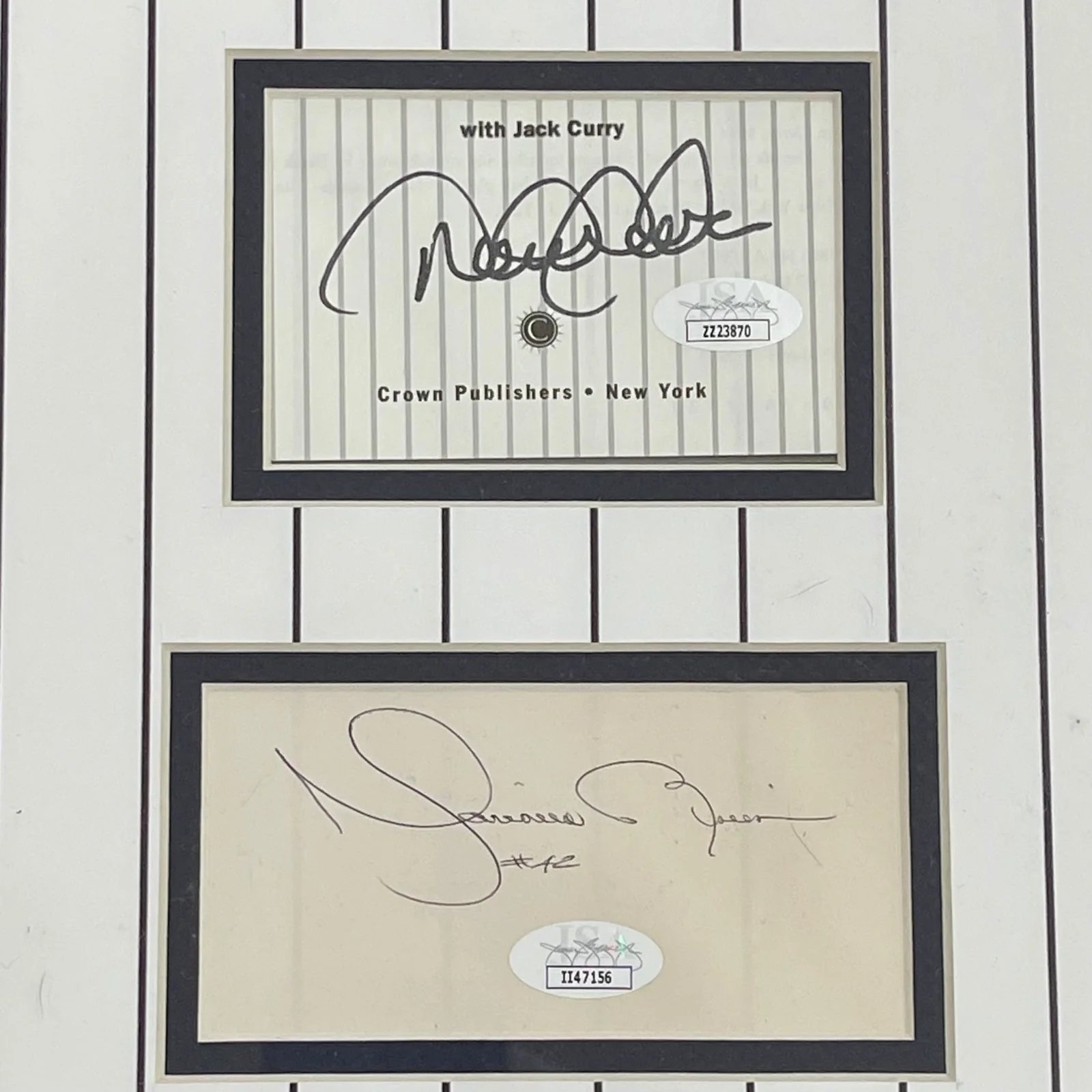 Derek Jeter, Andy Pettitte, Jorge Posada & Mariano Rivera Autographed New York Yankees Deluxe Framed Cut Piece with Patches - Image 2