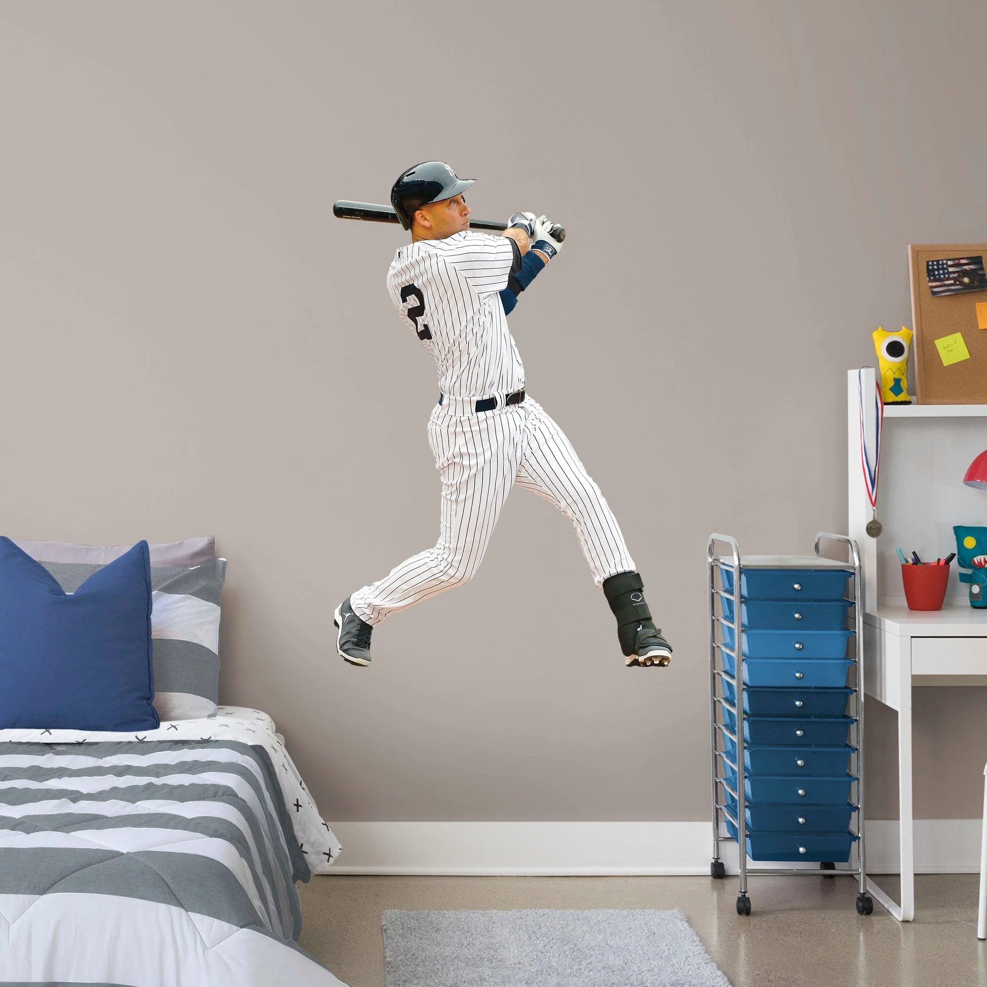 New York Yankees Derek Jeter Reusable Vinyl Wall Decals - Image 2