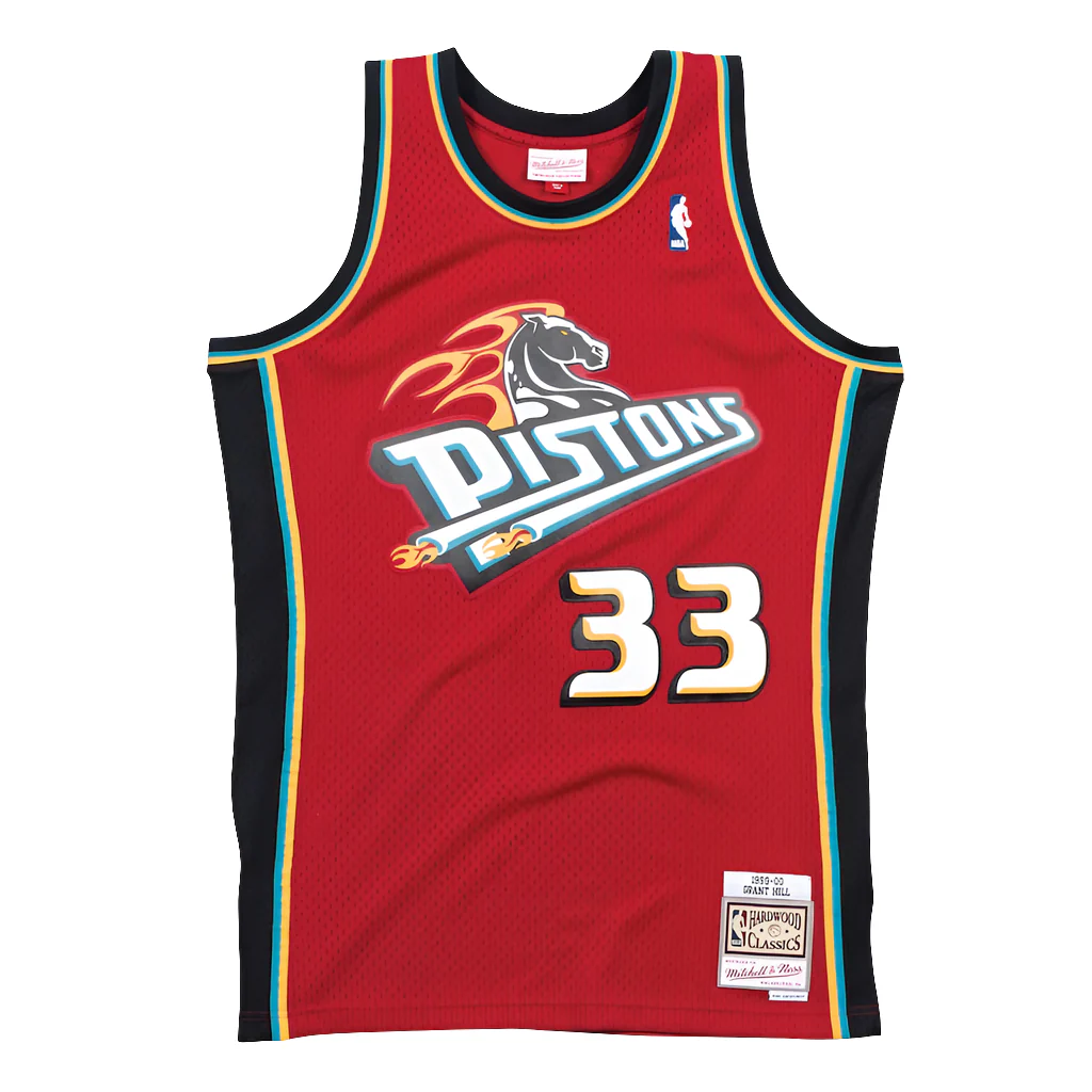 Detroit Pistons Grant Hill 99-00 Alternate Mitchell & Ness Swingman jersey