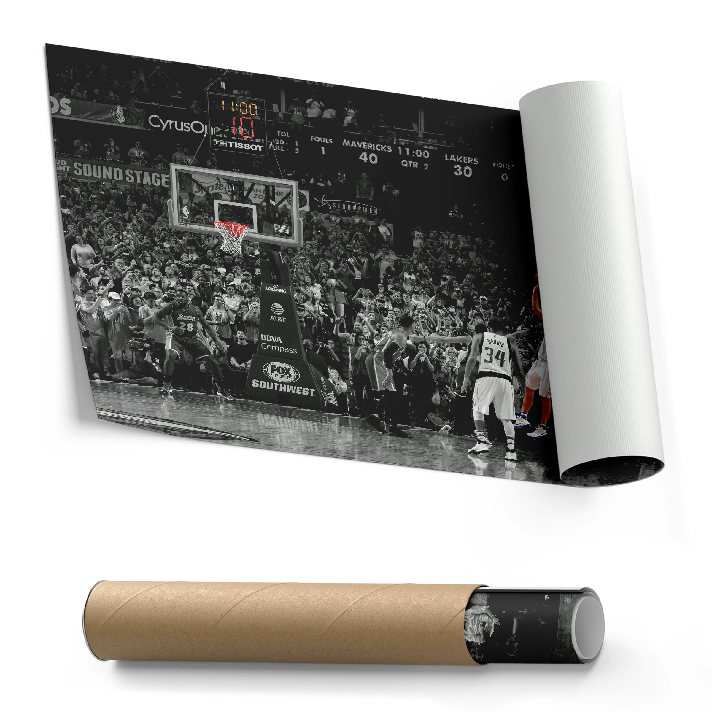 Dirk Nowitzki 30K Points Canvas – NBA Wall Art for Room Decor - Image 3