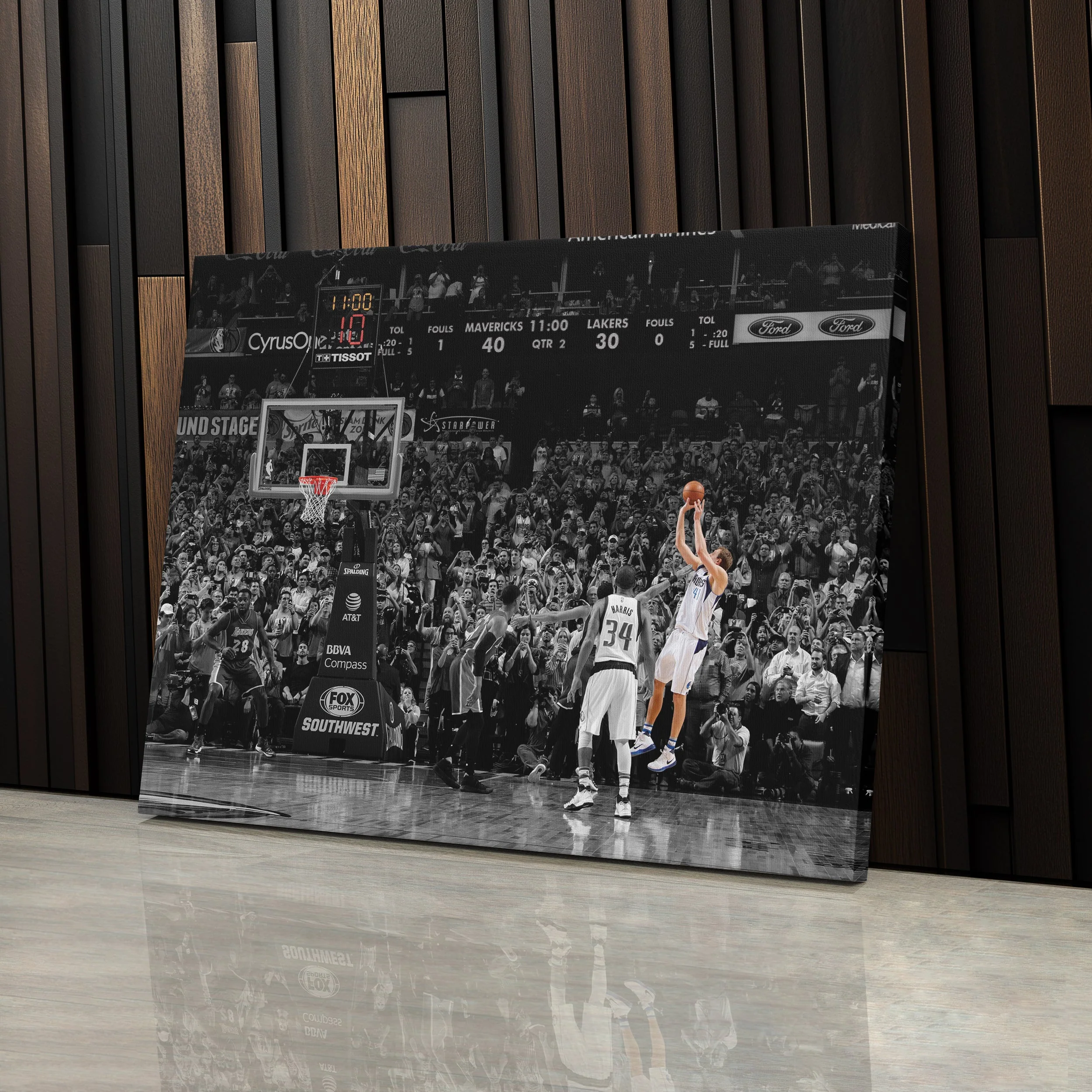 Dirk Nowitzki 30K Points Canvas – NBA Wall Art for Room Decor - Image 5