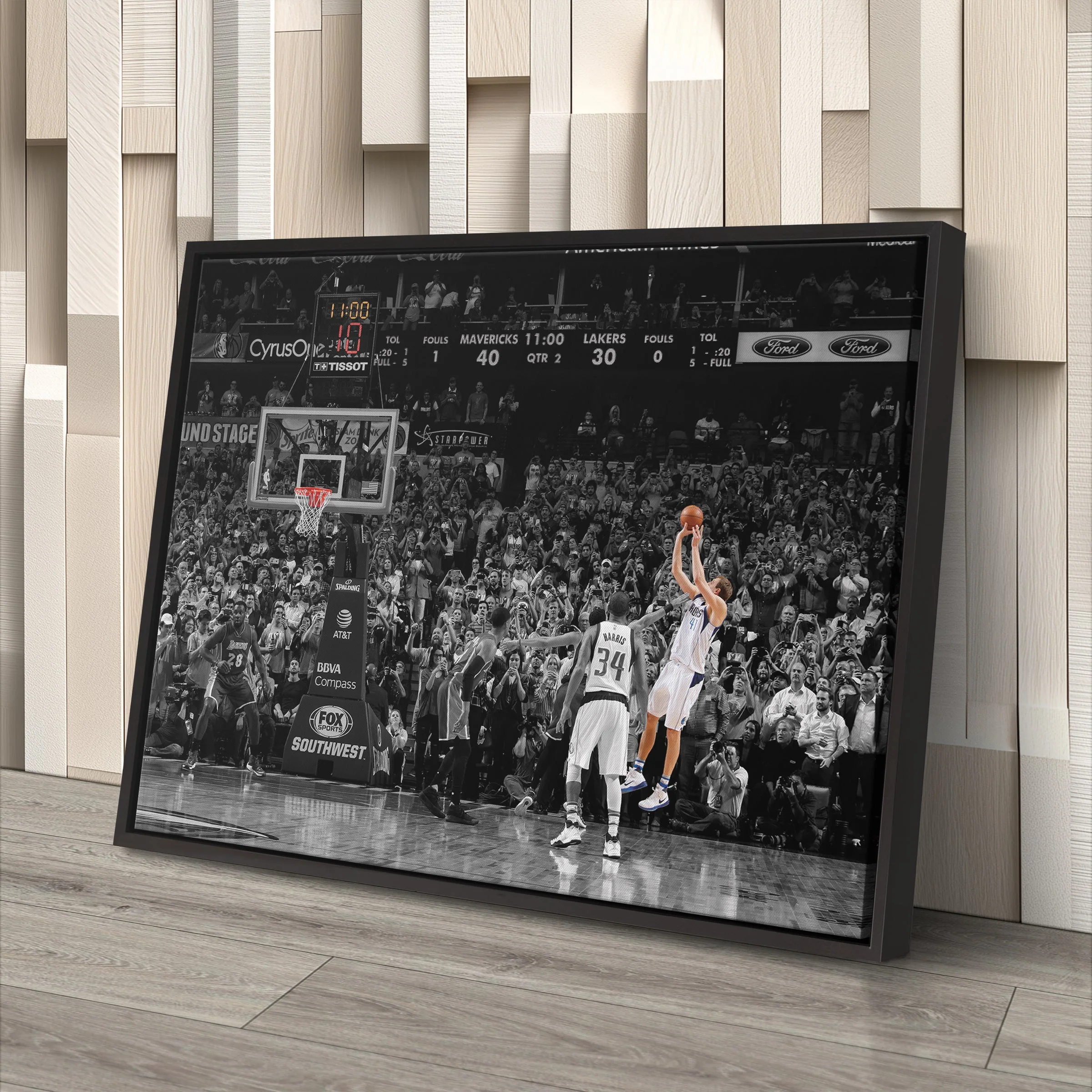 Dirk Nowitzki 30K Points Canvas – NBA Wall Art for Room Decor - Image 7