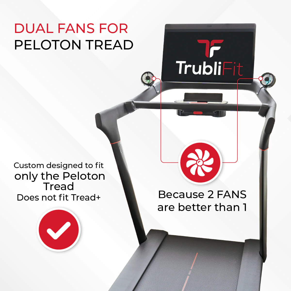 Dual Fans for Peloton Tread - Image 2