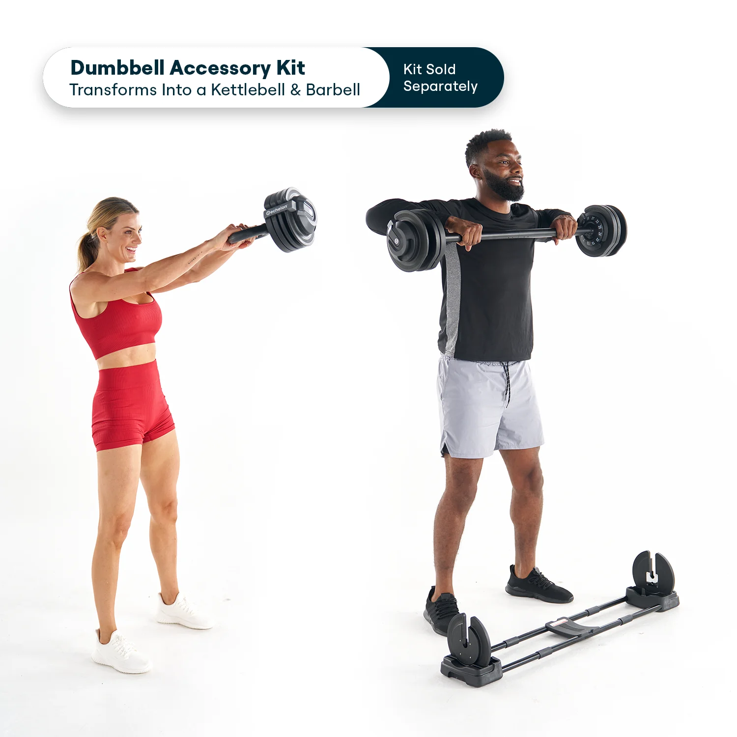 Echelon Strength Adjustable Dumbbells 752 with Stand - Image 12