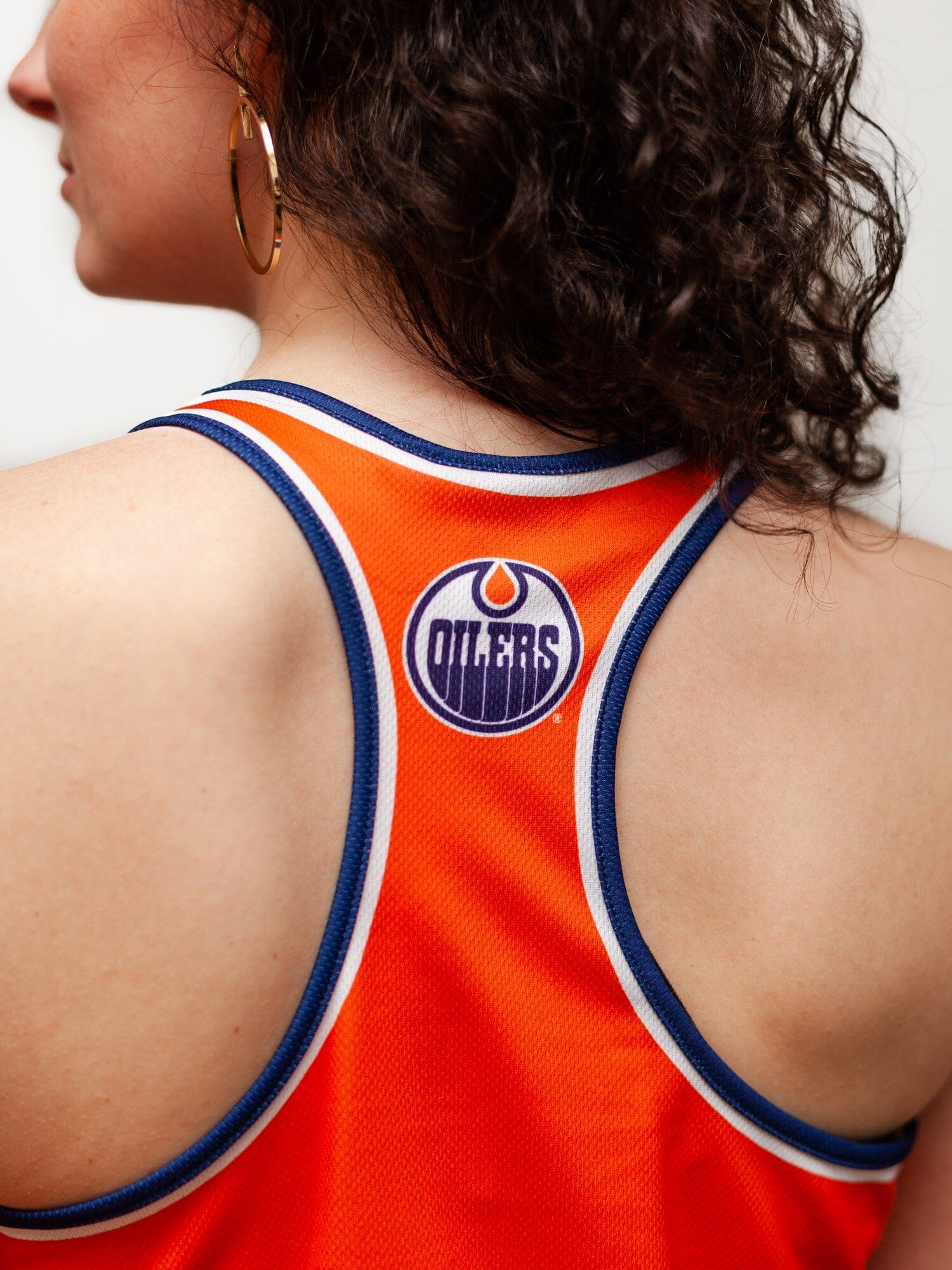 Edmonton Oilers Women's Racerback Hockey Tank - Image 2