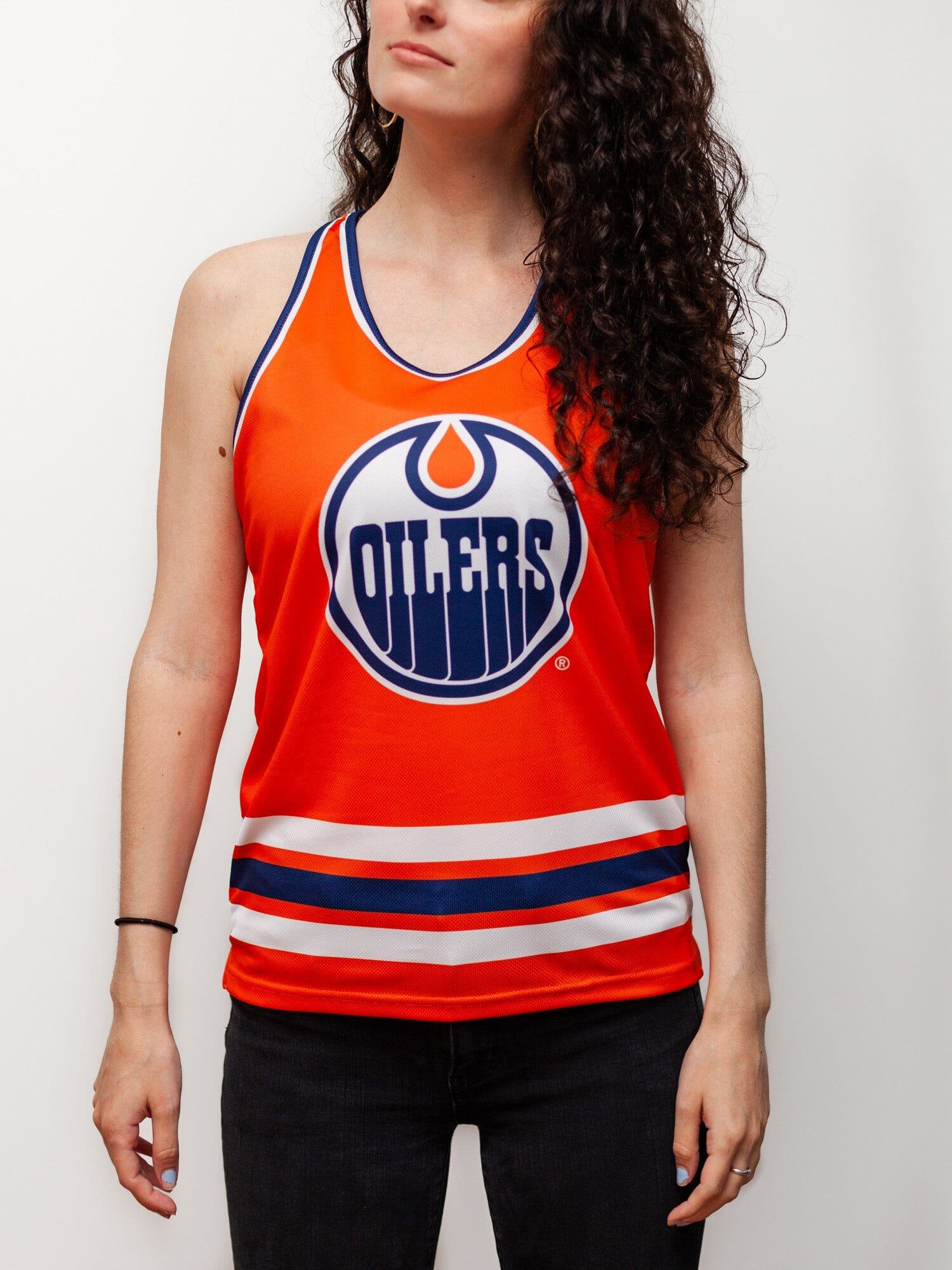 Edmonton Oilers Women's Racerback Hockey Tank - Image 3