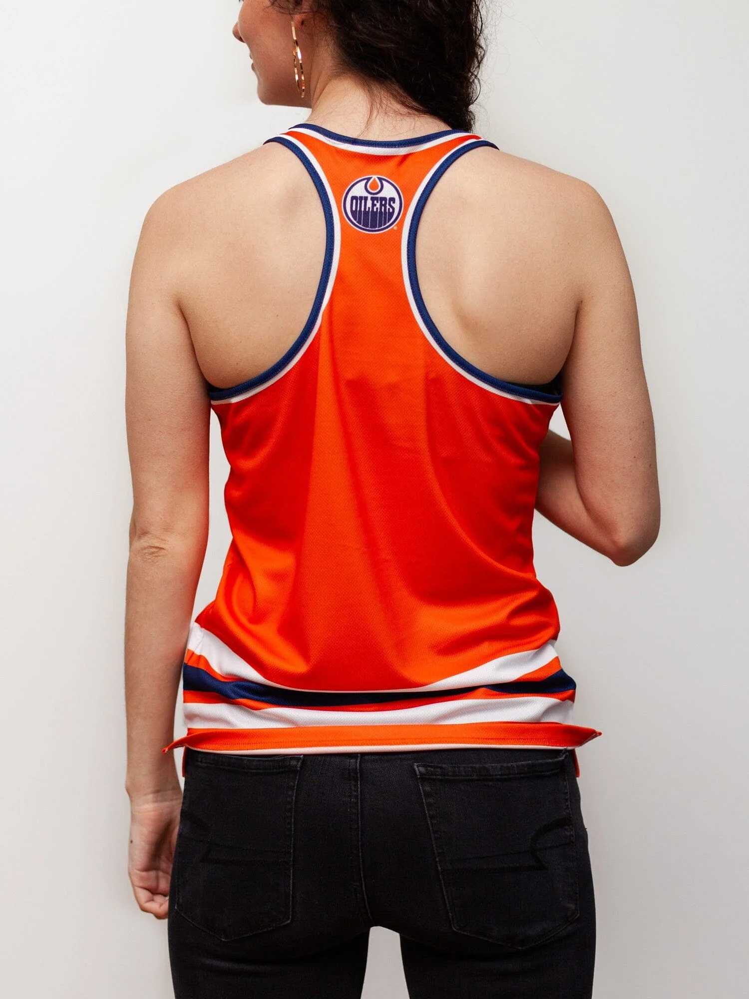 Edmonton Oilers Women's Racerback Hockey Tank - Image 4