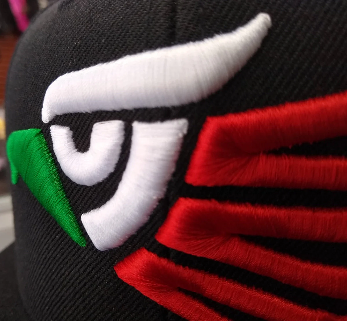 Embroidered Eagle & Mexico Slim Logo Snapback Hat - Image 7