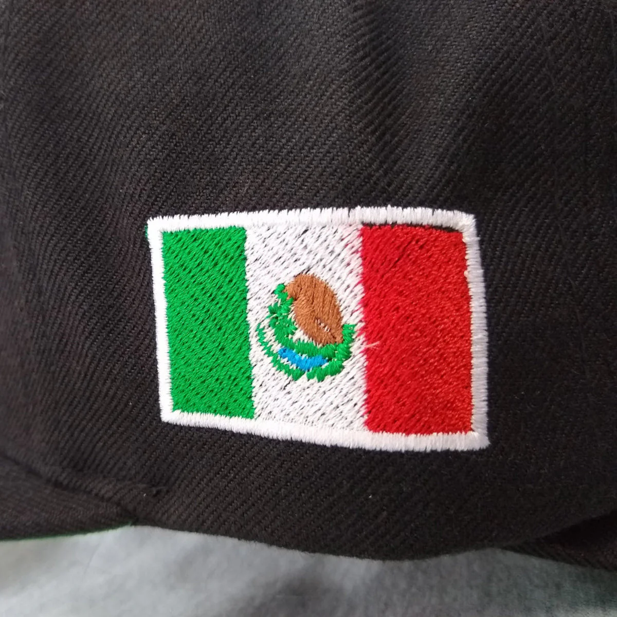 Embroidered Eagle & Mexico Flag Snapback Hat - Image 2