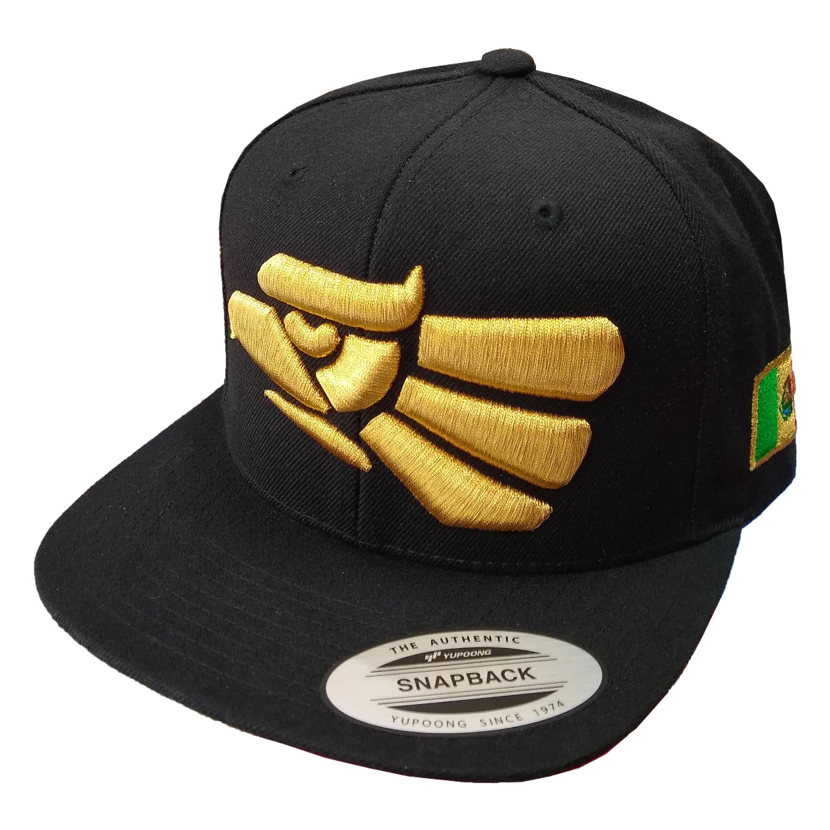 Embroidered Eagle & Mexico Flag Snapback Hat - Image 5