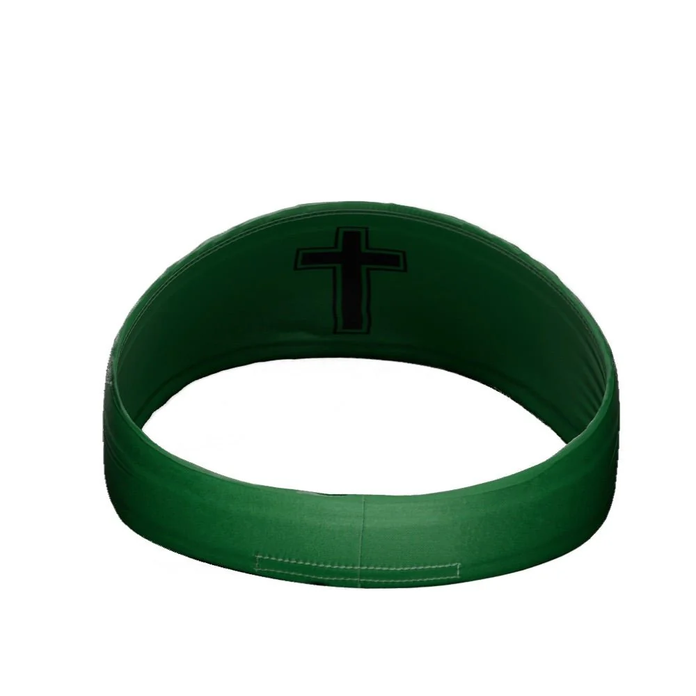Faith Cross Green Headband - Image 3
