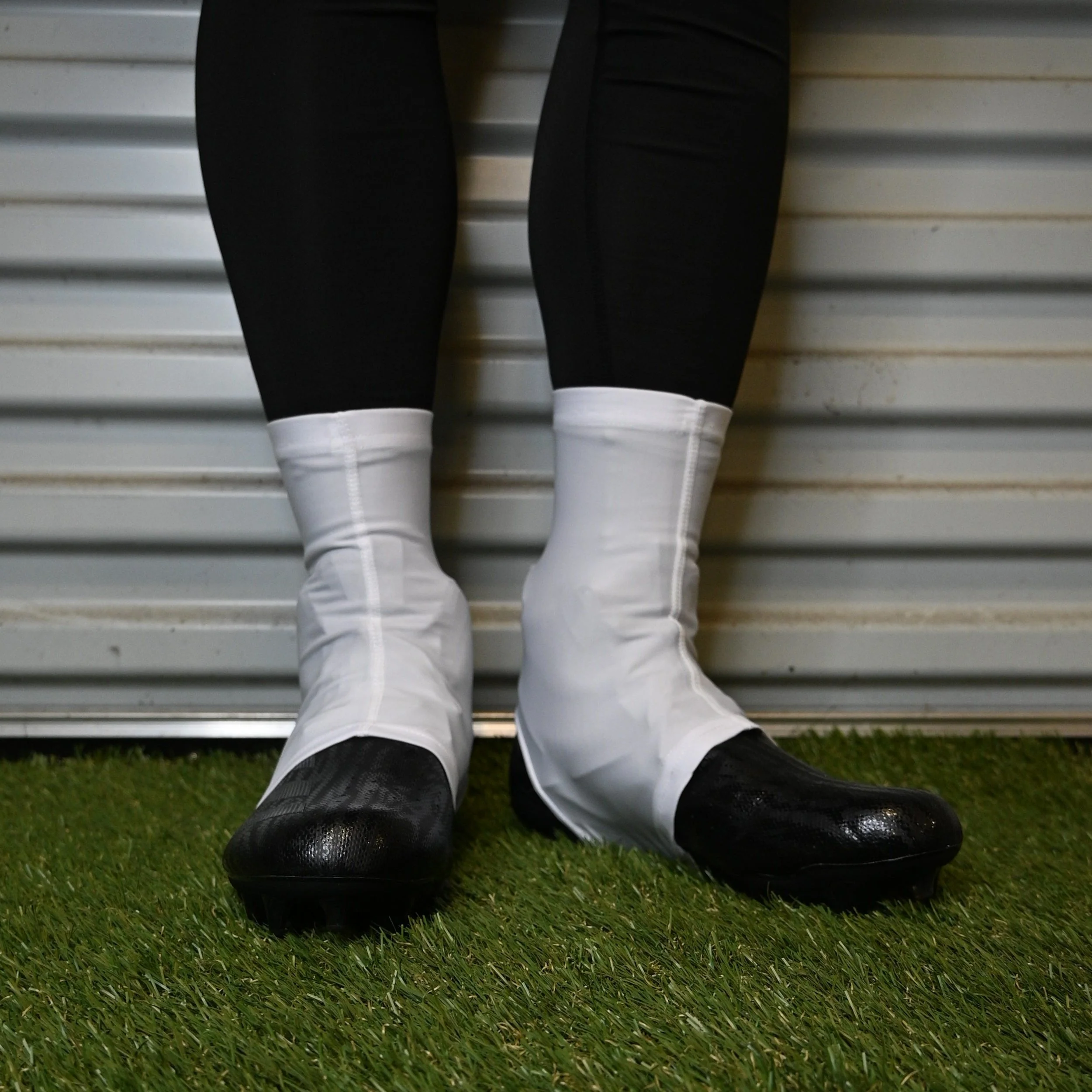 Faith Cross White Cleat Covers (Spats) - Image 3