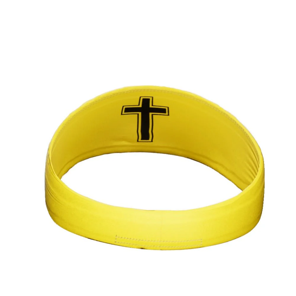 Faith Cross Yellow Headband - Image 3