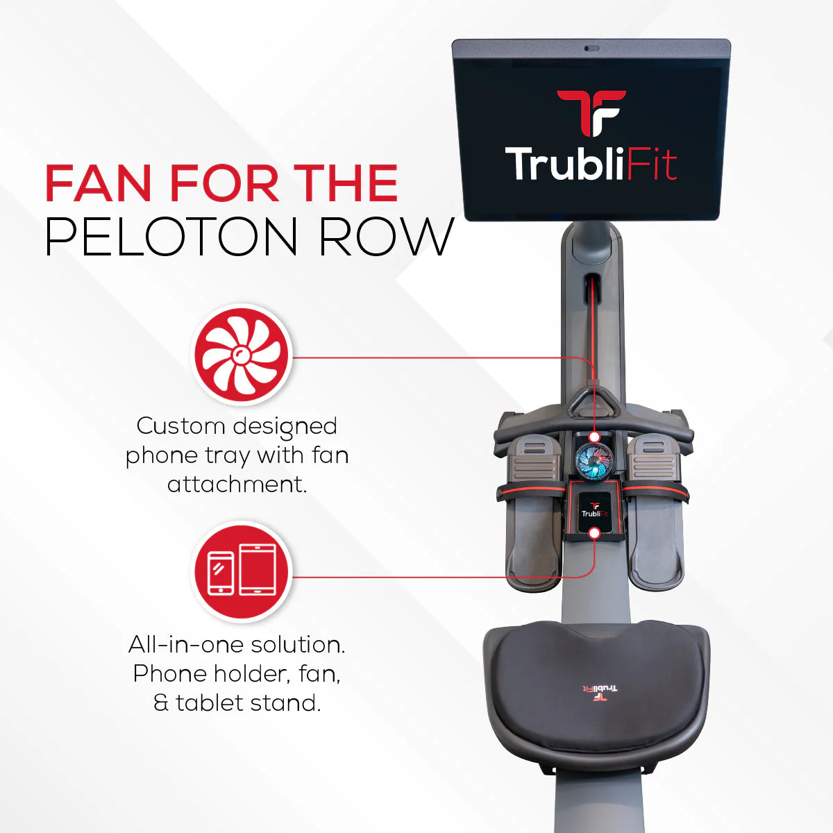 Fan & Tray for Peloton Row - Image 3
