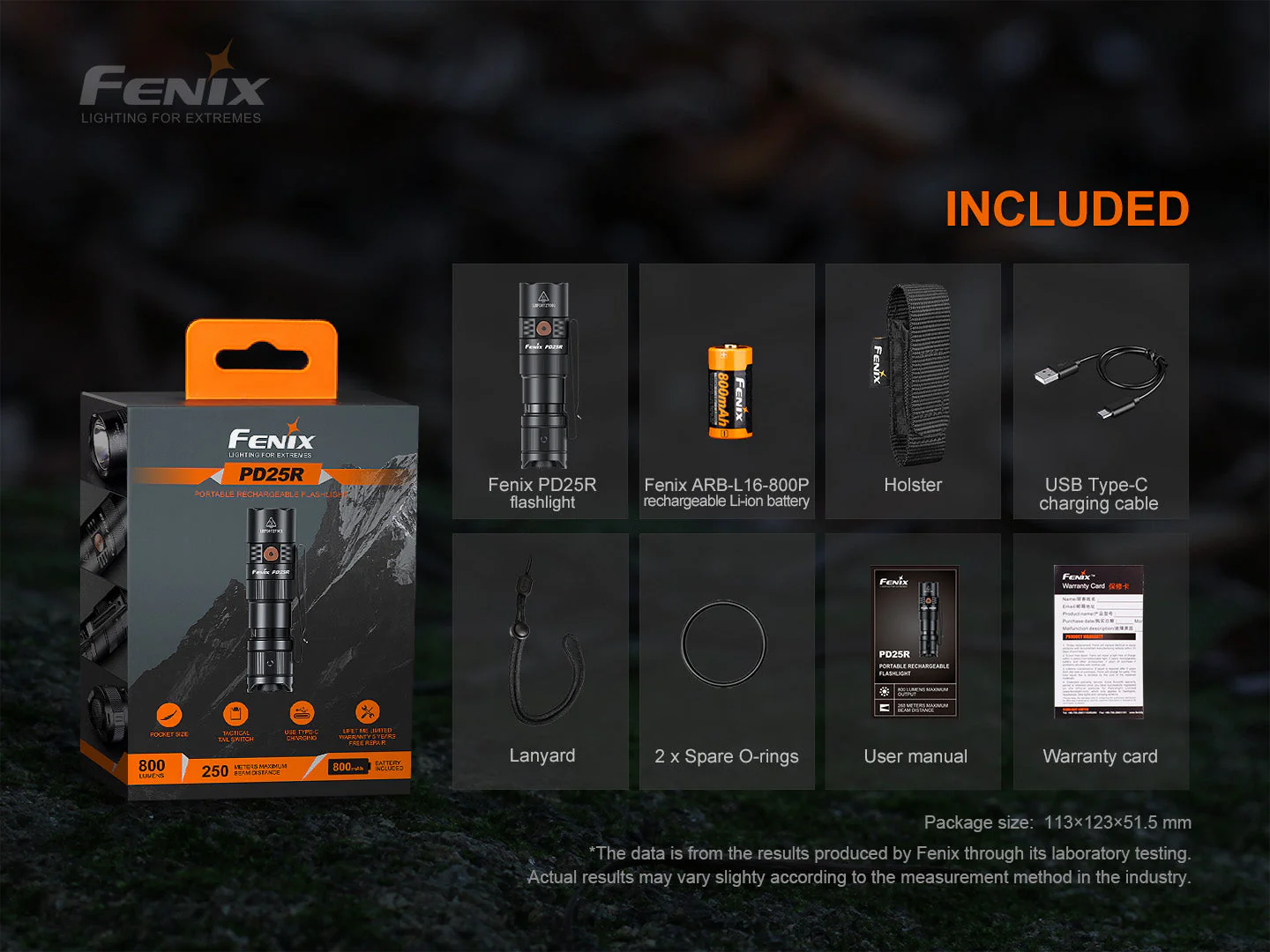 Fenix PD25R Rechargeable LED Flashlight - Image 15