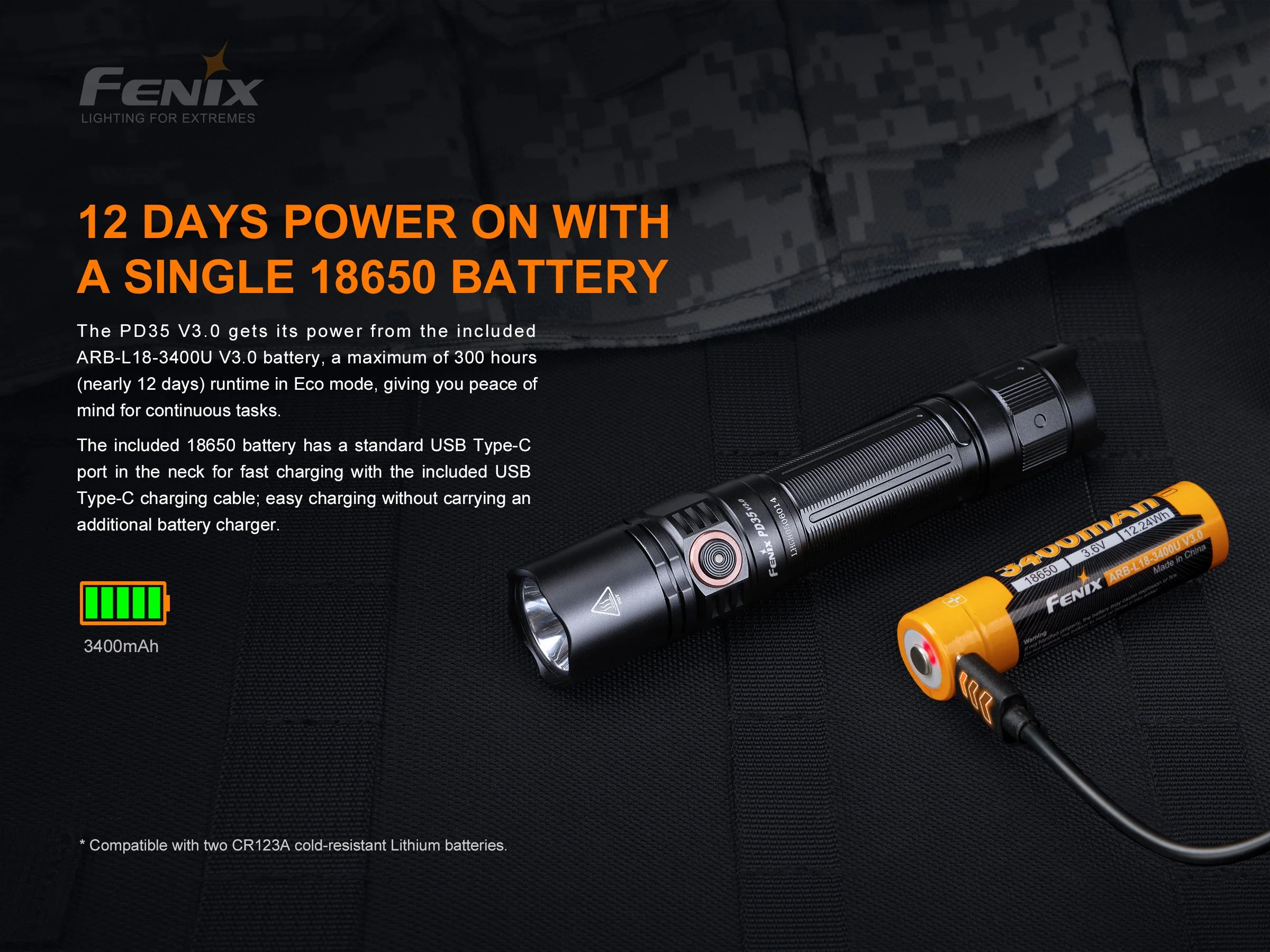 Fenix PD35 V3.0 Everyday Carry Flashlight - 1700 Lumens - Image 11