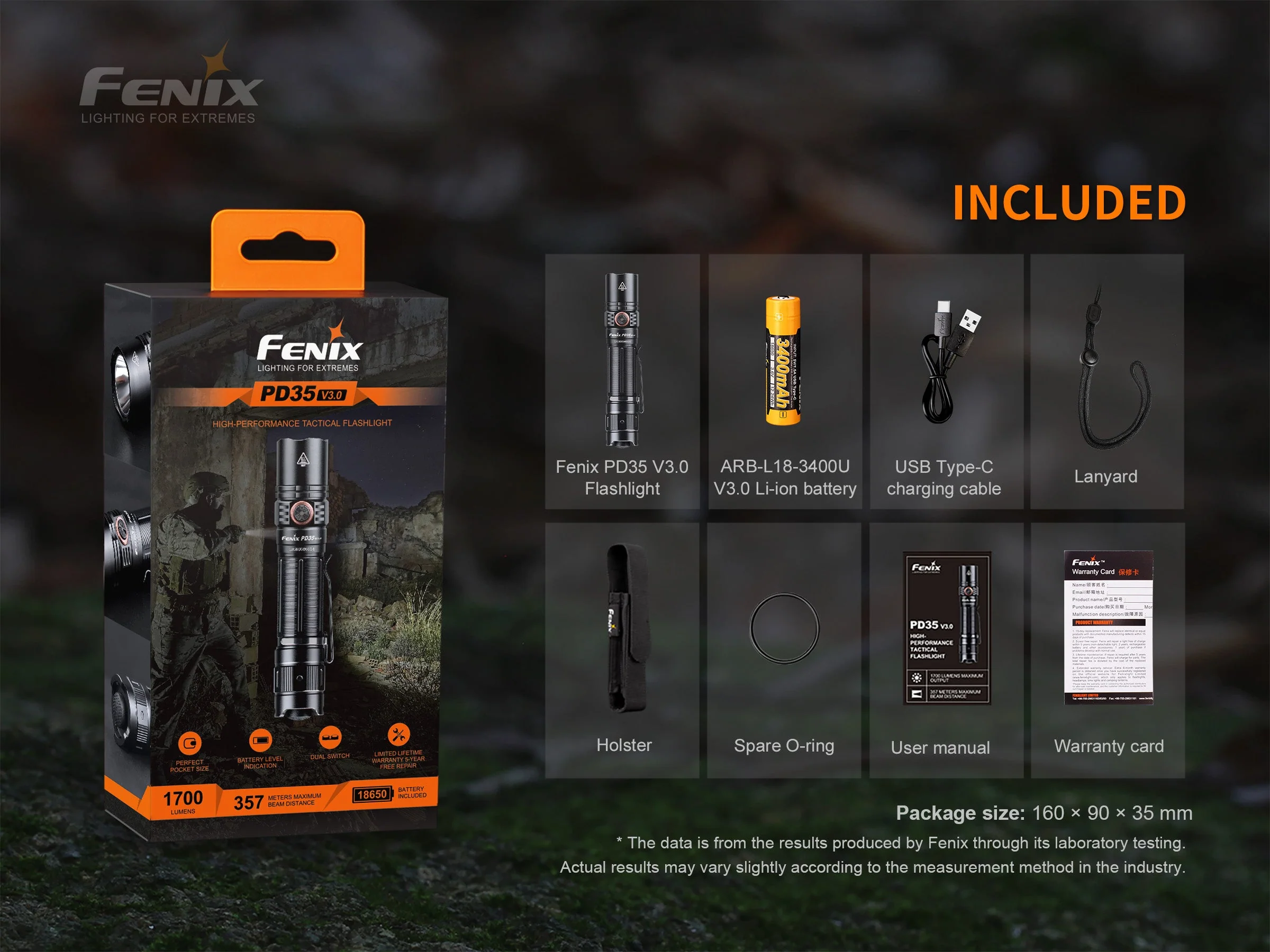 Fenix PD35 V3.0 Everyday Carry Flashlight - 1700 Lumens - Image 16