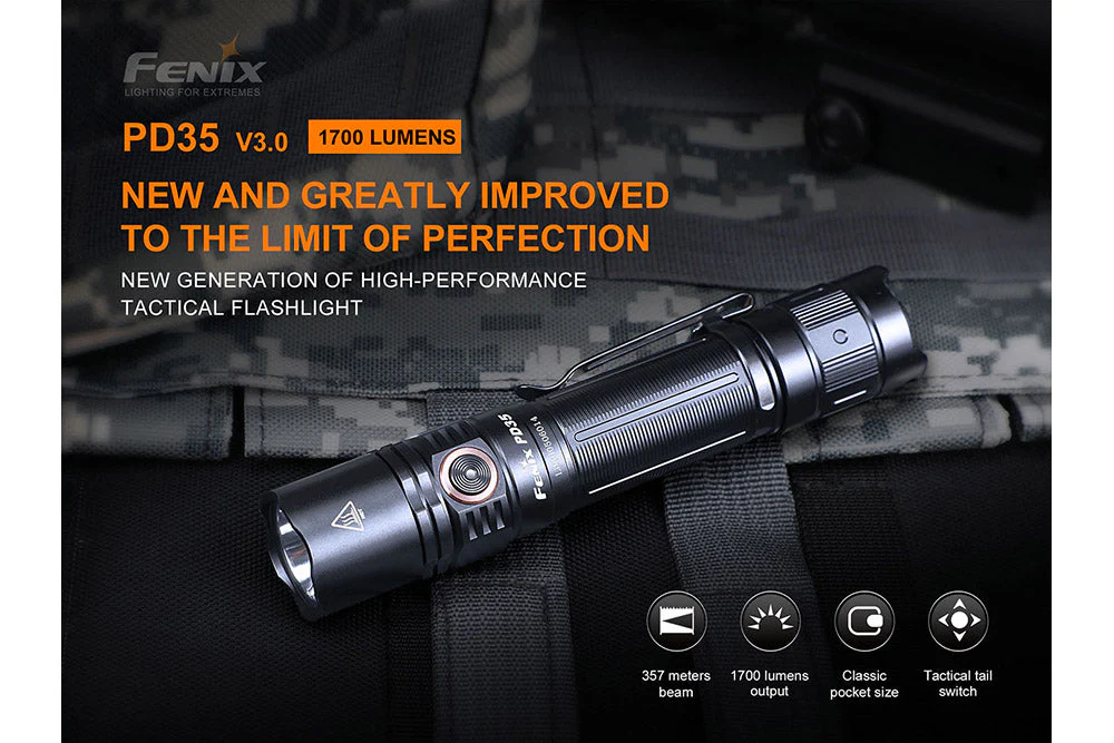 Fenix PD35 V3.0 Everyday Carry Flashlight - 1700 Lumens - Image 4
