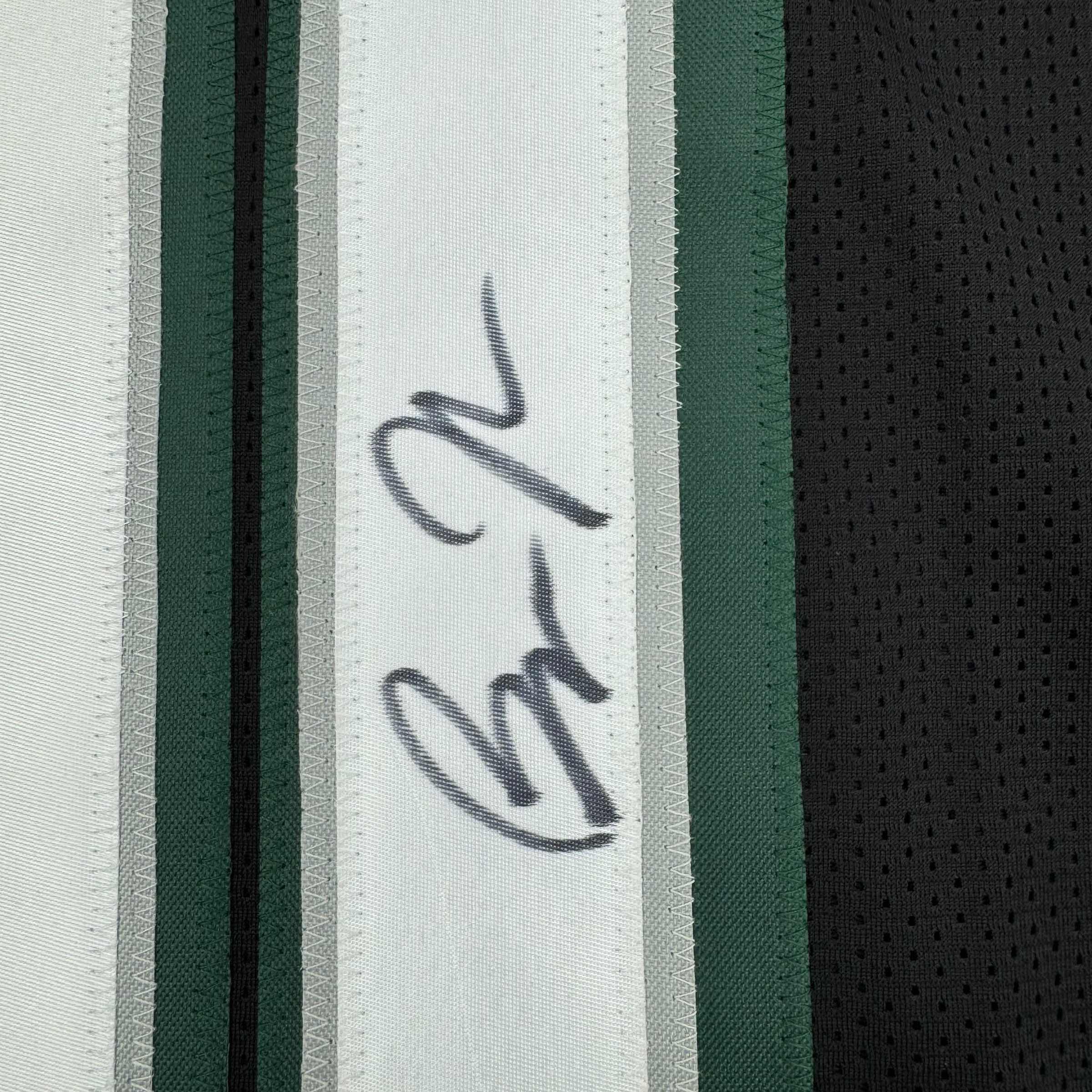 Framed Autographed/Signed Bryce Huff 35x39 Philadelphia Black Football Jersey JSA COA - Image 2