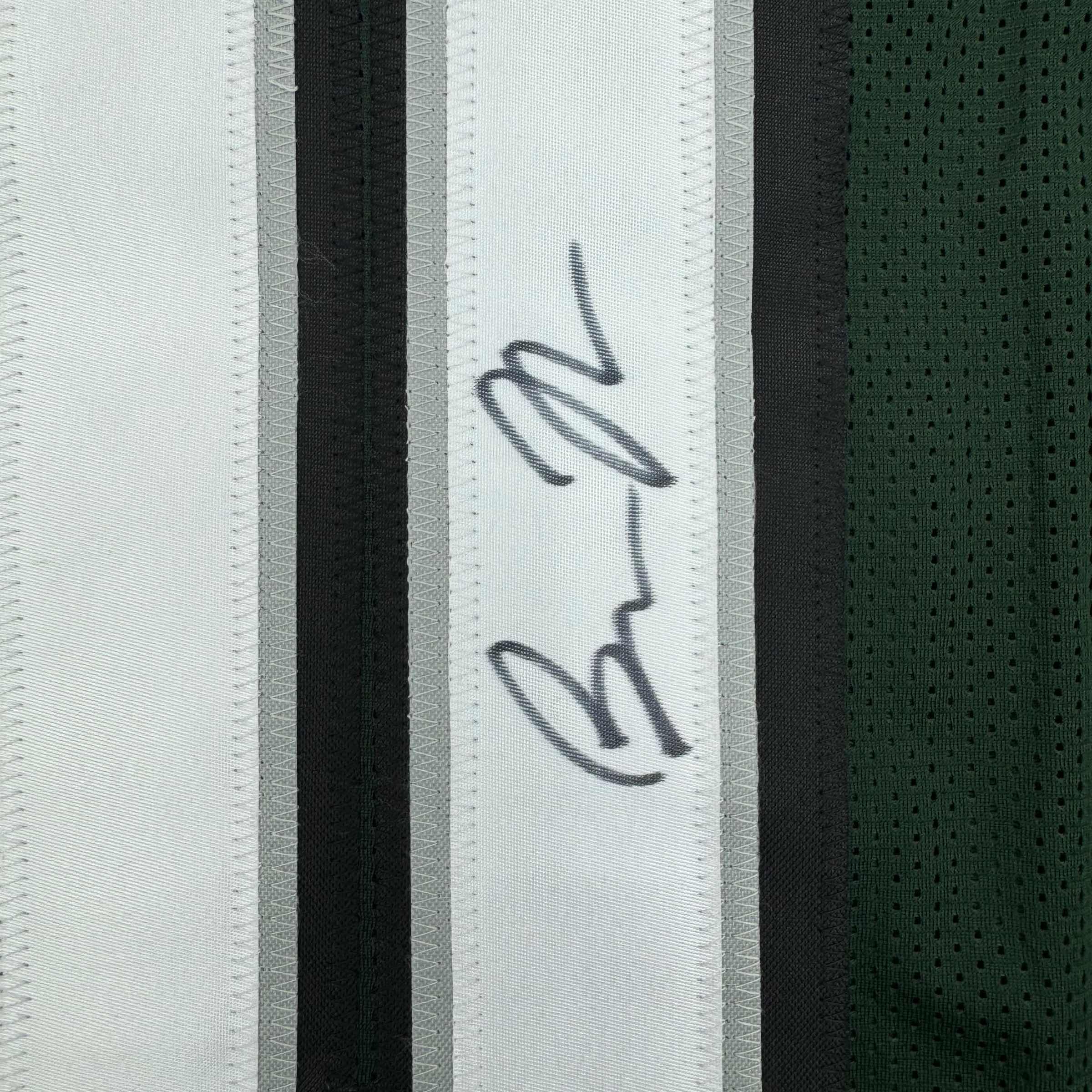 Framed Autographed/Signed Bryce Huff 35x39 Philadelphia Green Football Jersey JSA COA - Image 2