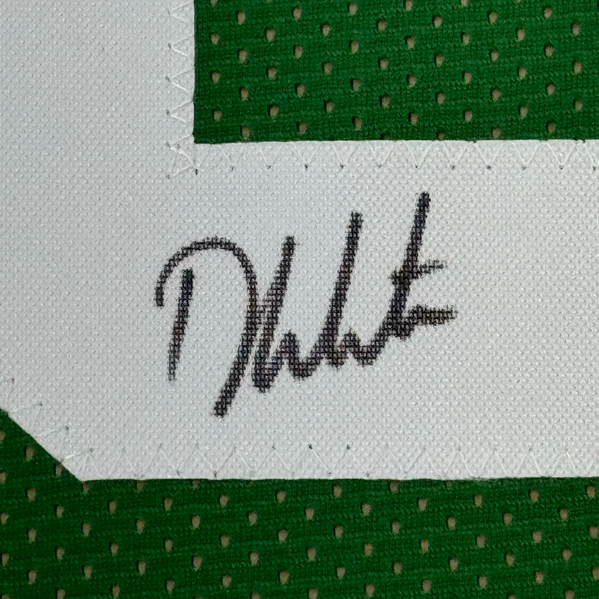 Framed Autographed/Signed Derrick White 35x39 Boston Green Basketball Jersey JSA COA - Image 2