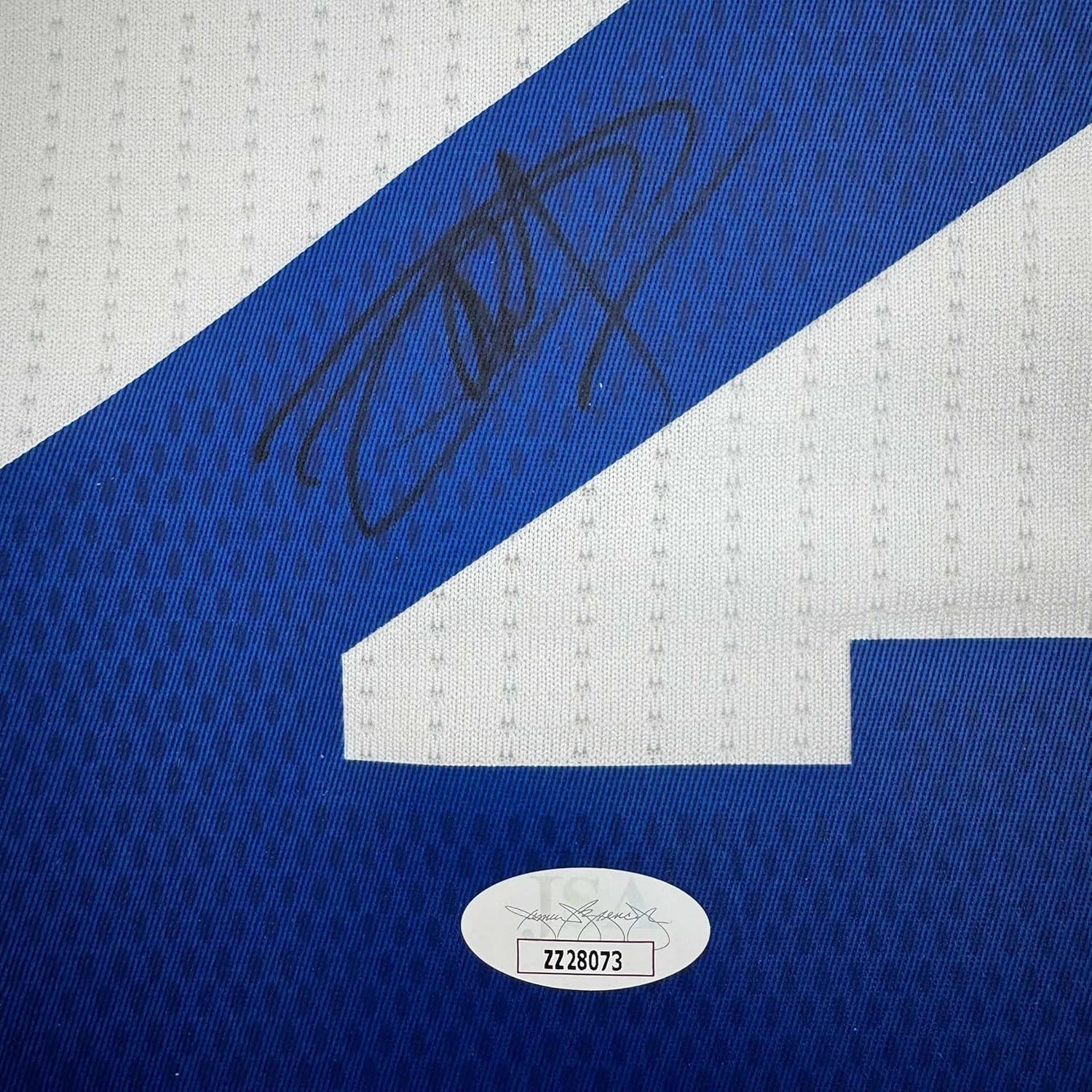 Autographed Philadelphia 76ers Joel Embiid White Basketball Jersey - Image 2