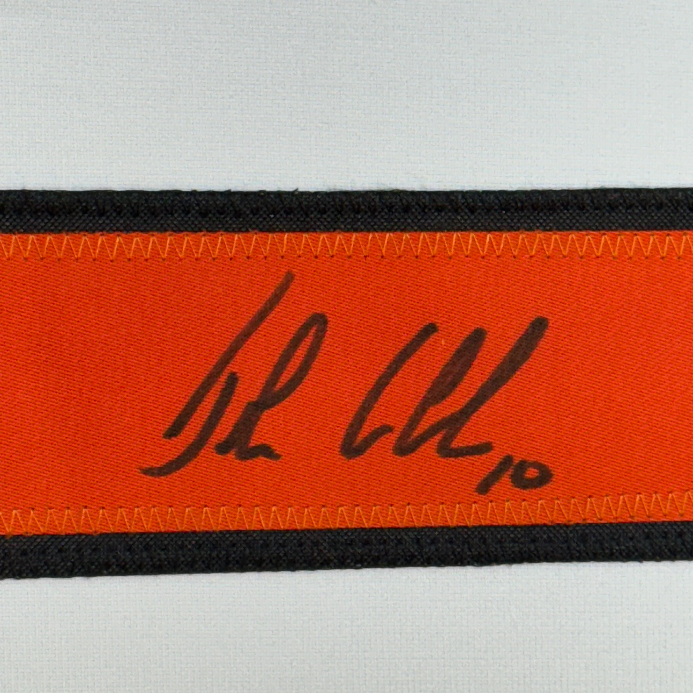Framed Autographed/Signed John LeClair 35x39 Philadelphia White Hockey Jersey JSA COA - Image 2