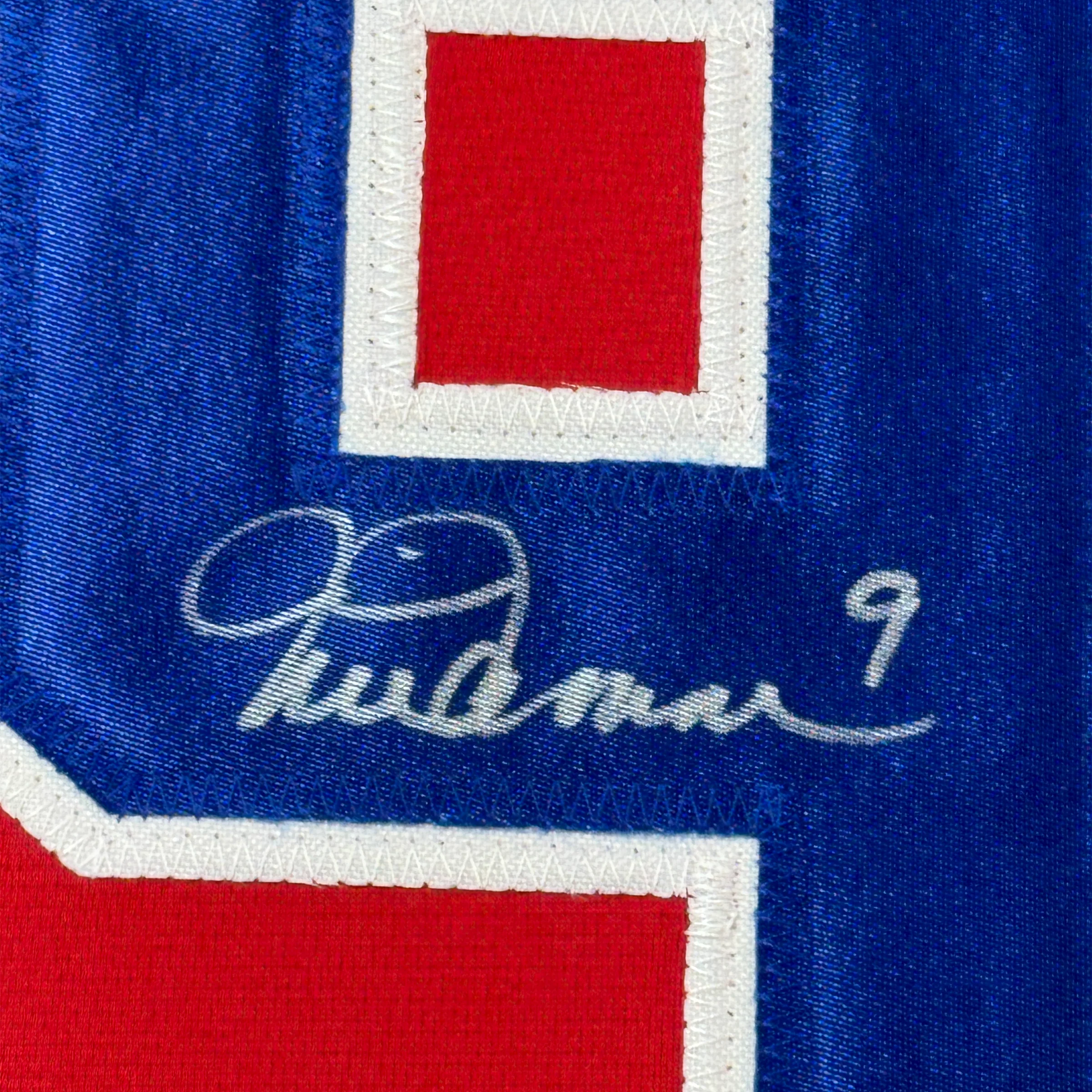 Autographed Mia Hamm 35x39 Red Soccer Team USA World Cup Jersey - Image 2