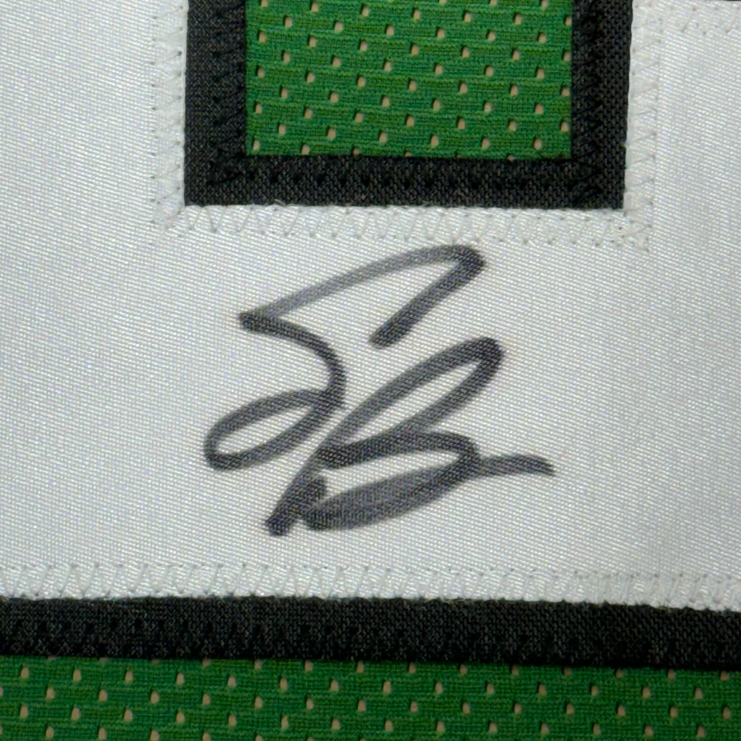 Autographed Saquon Barkley Framed Philadelphia Eagles Kelly Green Football Jersey - Image 2