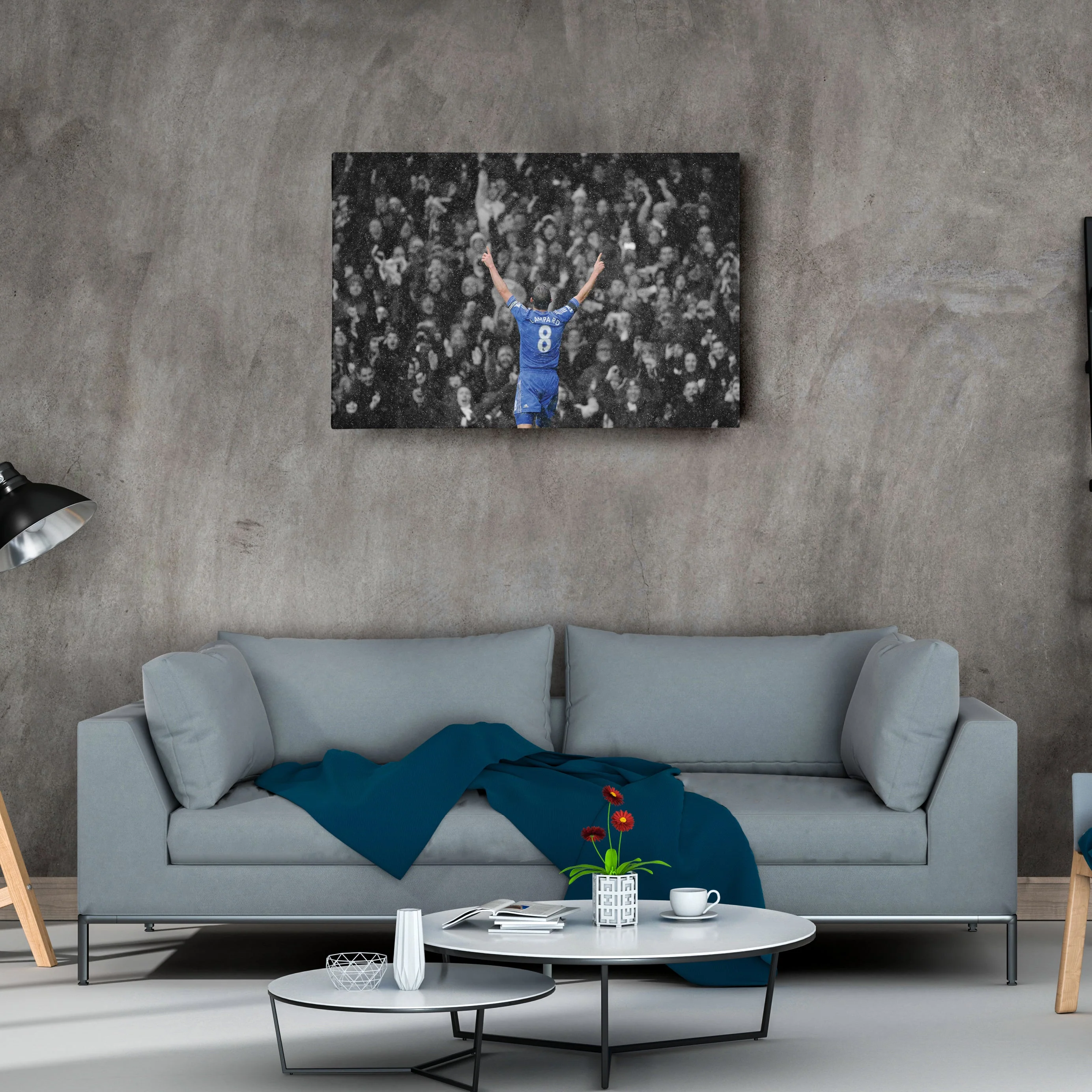 Chelsea FC Soccer Legend Frank Lampard Canvas for Man Cave - Image 2