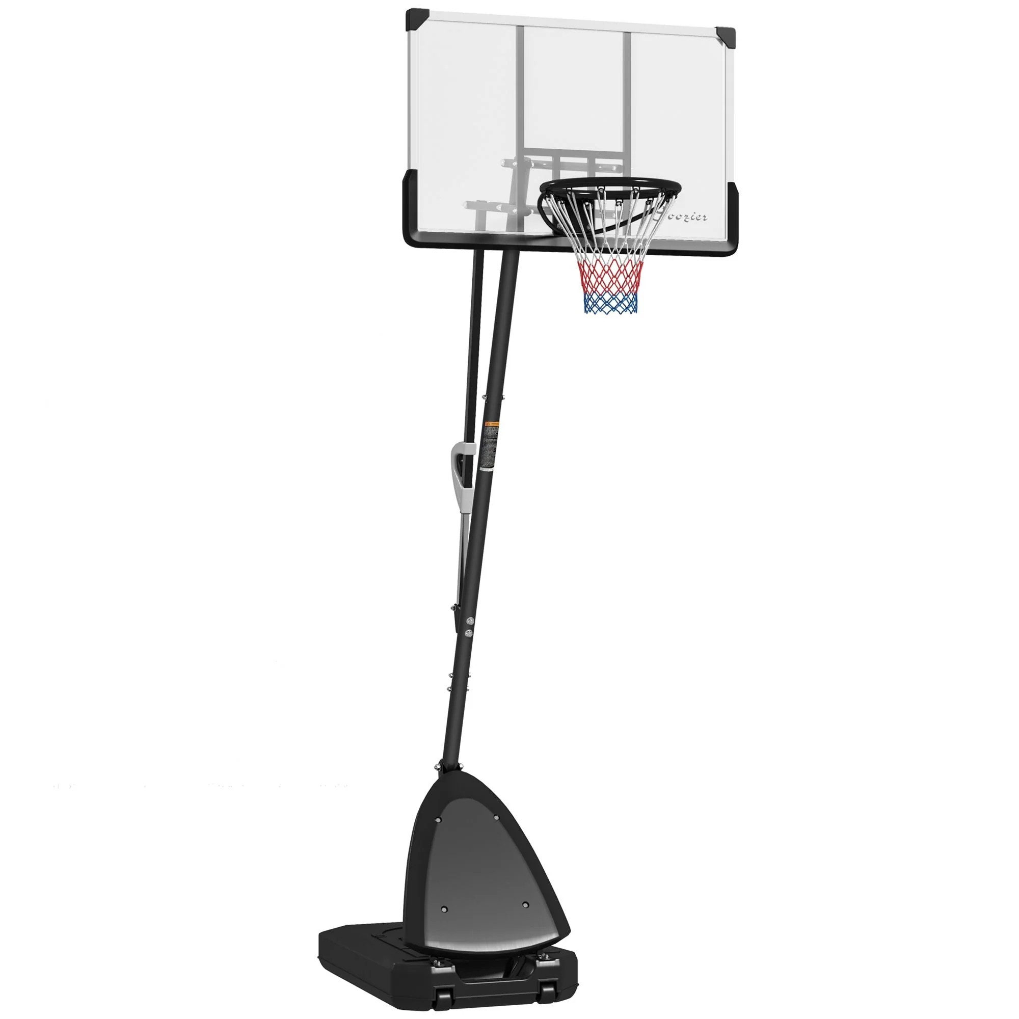 Freestanding Adjustable Basketball Hoop with 44" Shatterproof Backboard & Wheels - Image 11