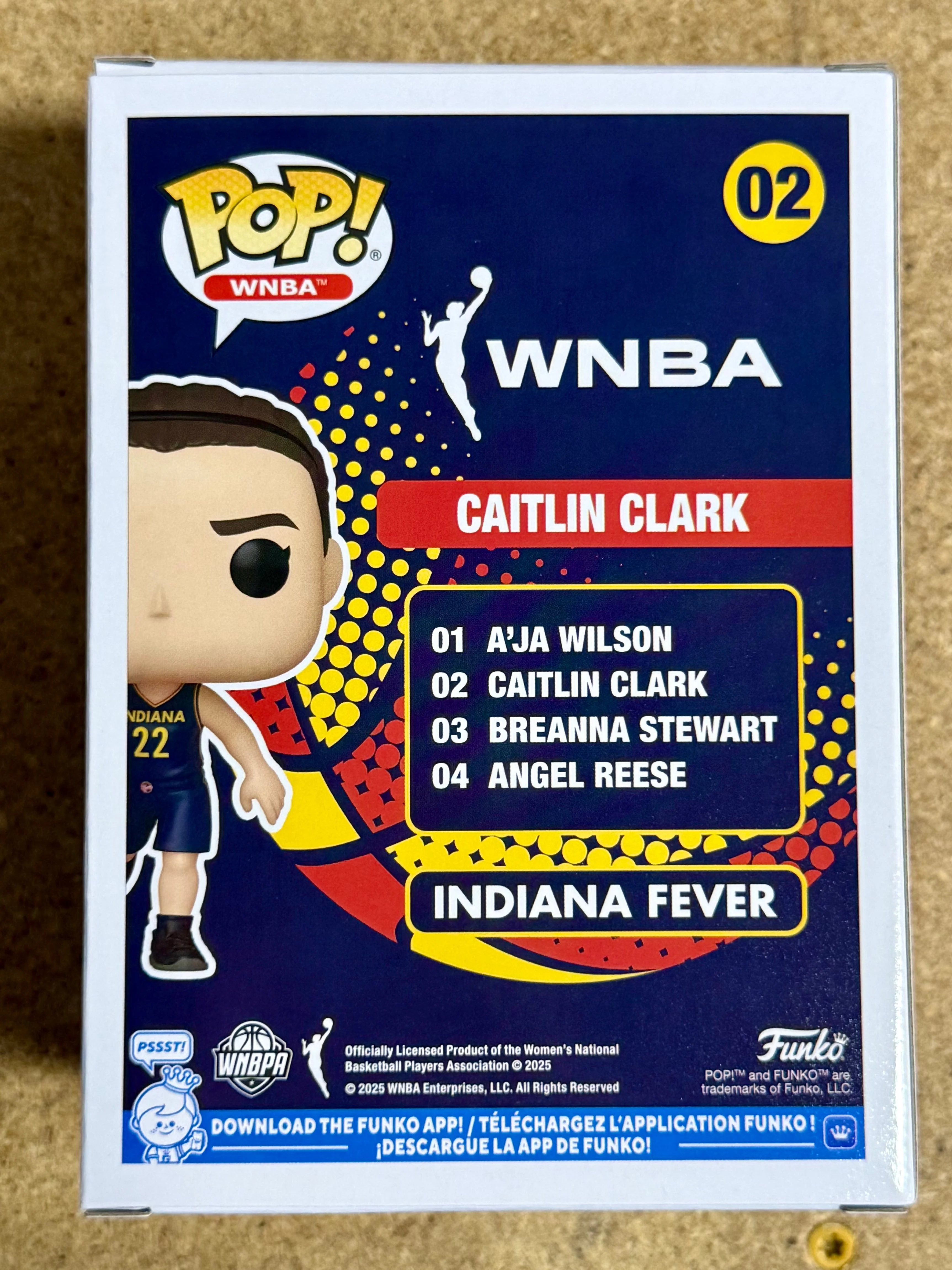 Funko Pop! Basketball Caitlyn Clark #02 WNBA Indiana Fever NCAA Iowa Hawkeyes - Image 3