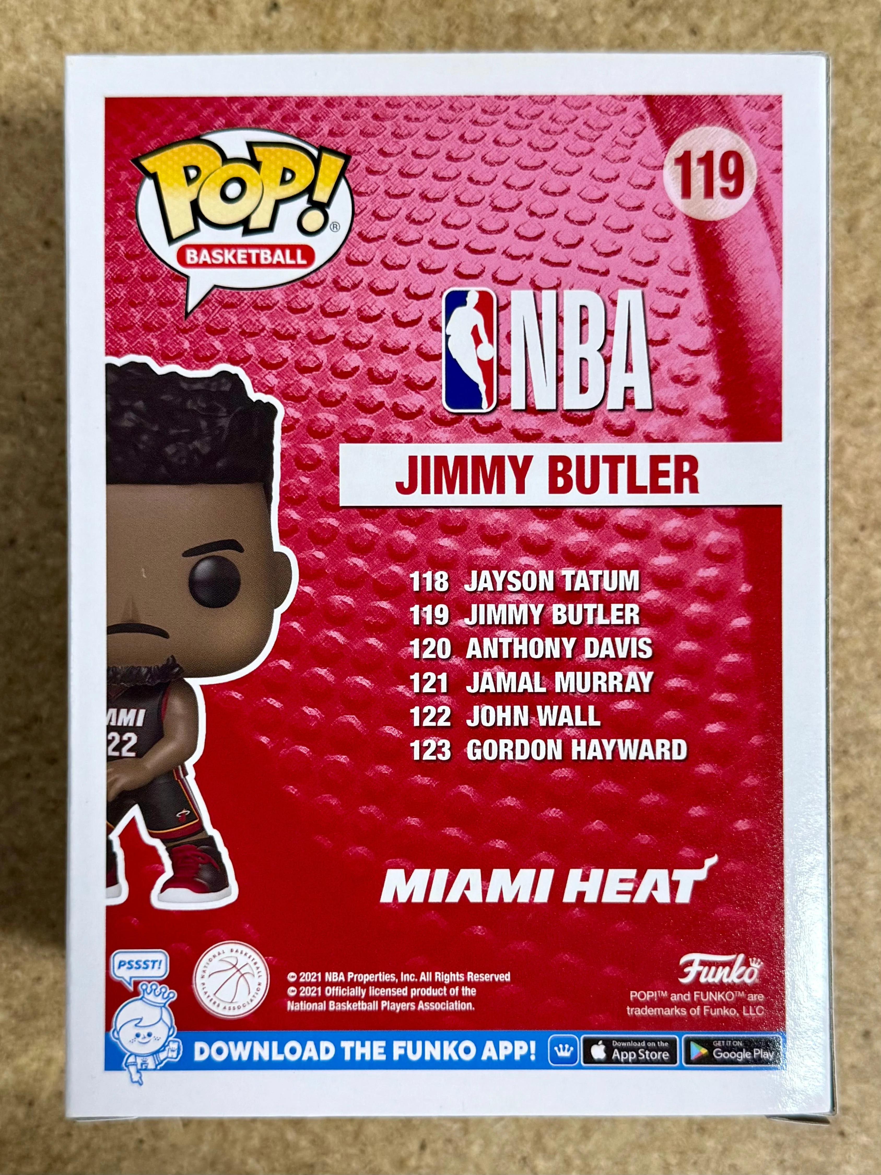 Funko Pop! Basketball Jimmy Butler #119 NBA Miami Heat 2021 Six Time All-Star - Image 3