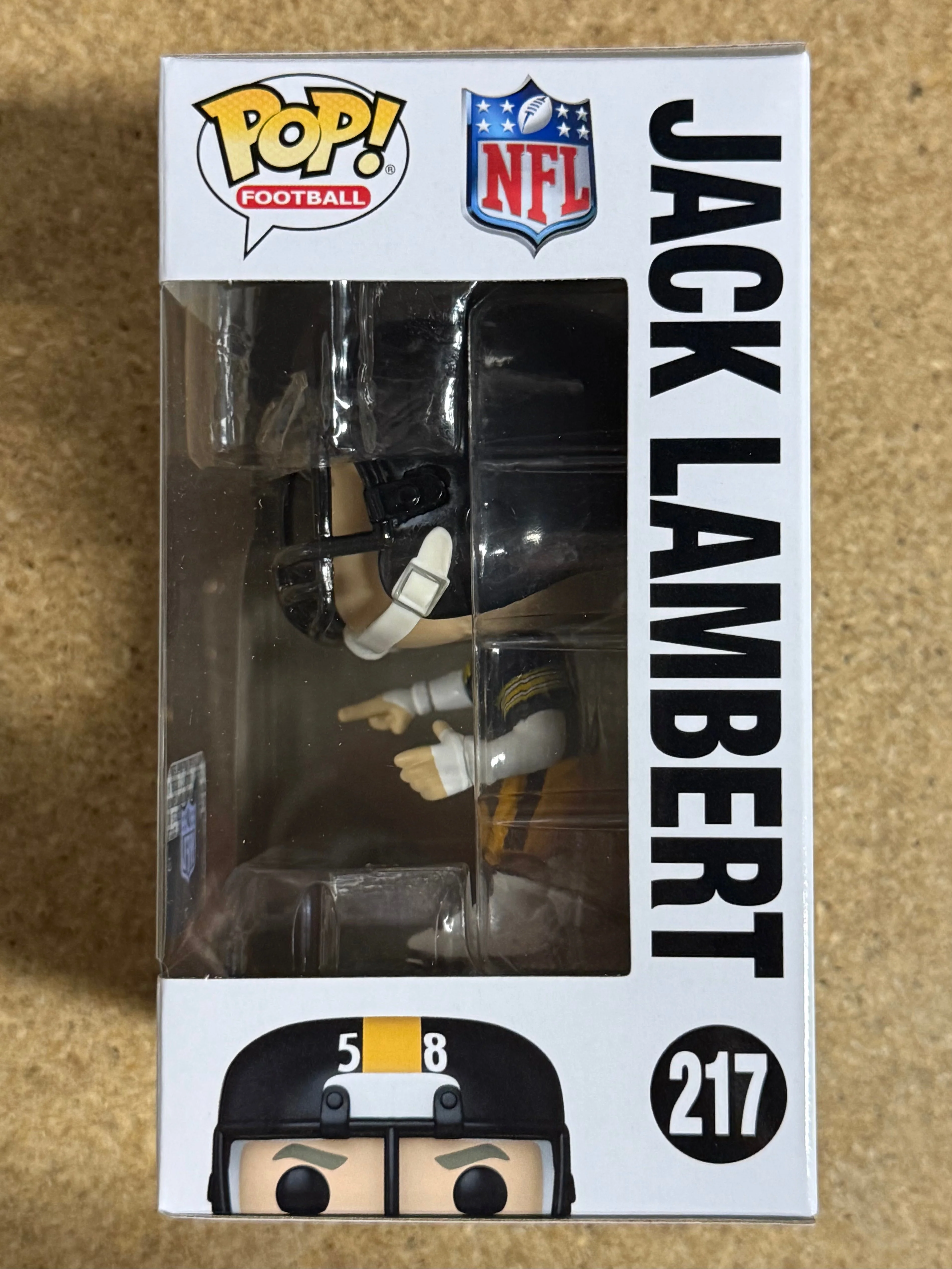 Funko Pop! Football Jack Lambert #217 NFL Pittsburgh Steelers 2024 Linebacker - Image 2