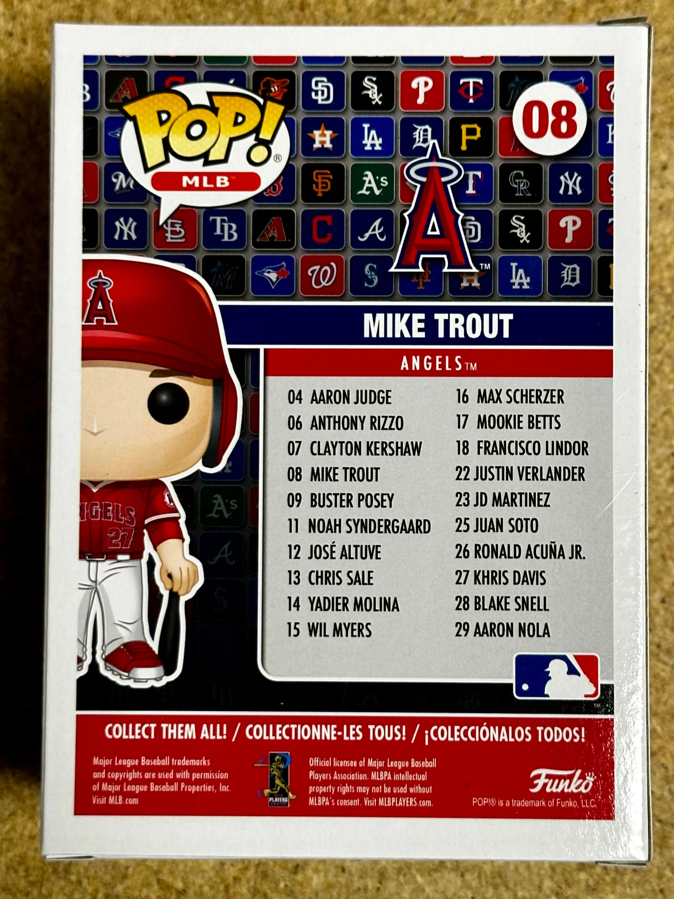 Funko Pop MLB All-Star Mike Trout #08 Los Angeles (LA) Angels Baseball 2024 - Image 3