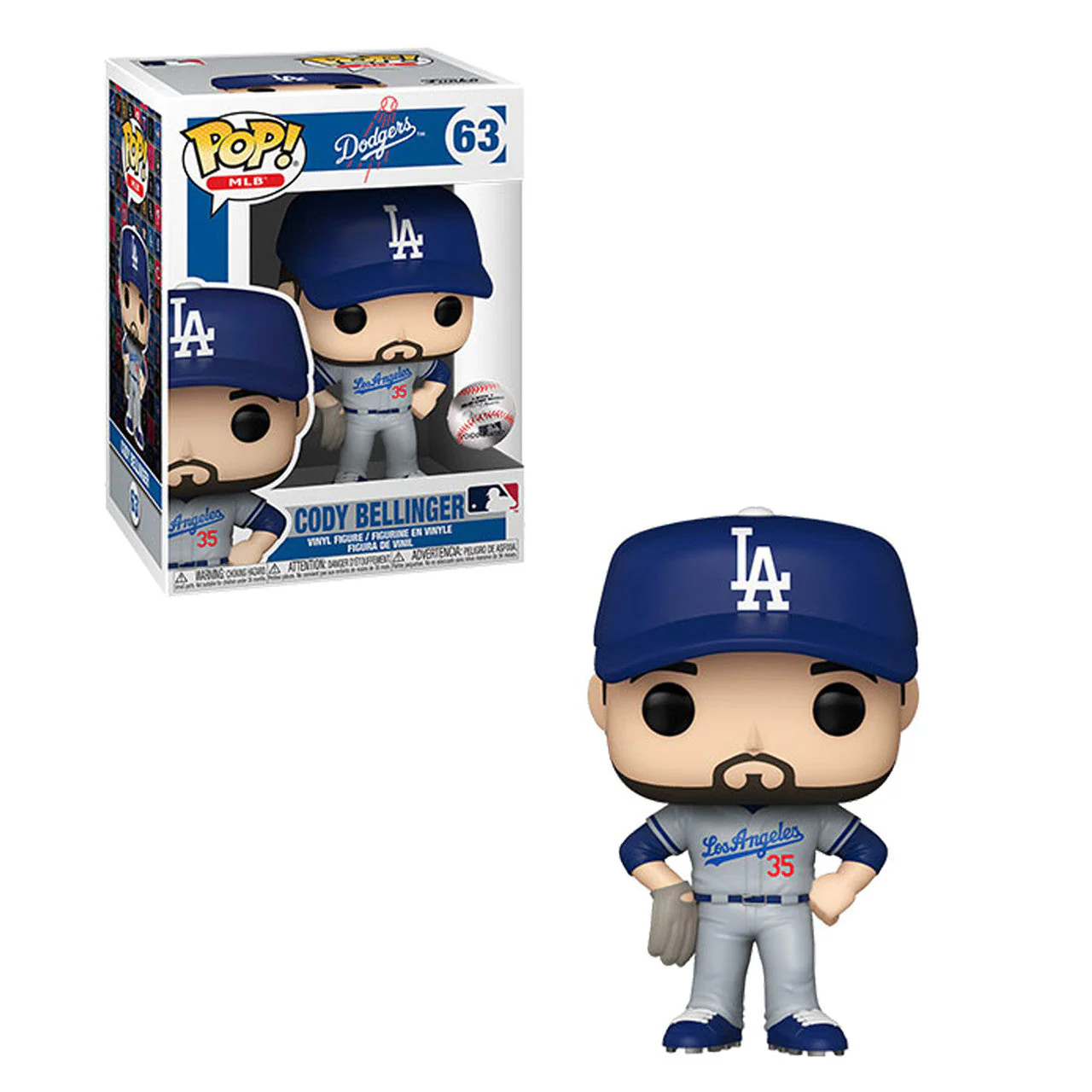 Funko POP! MLB: Los Angeles Dodgers - Cody Bellinger (Road Uniform) Vinyl Figure - Image 2