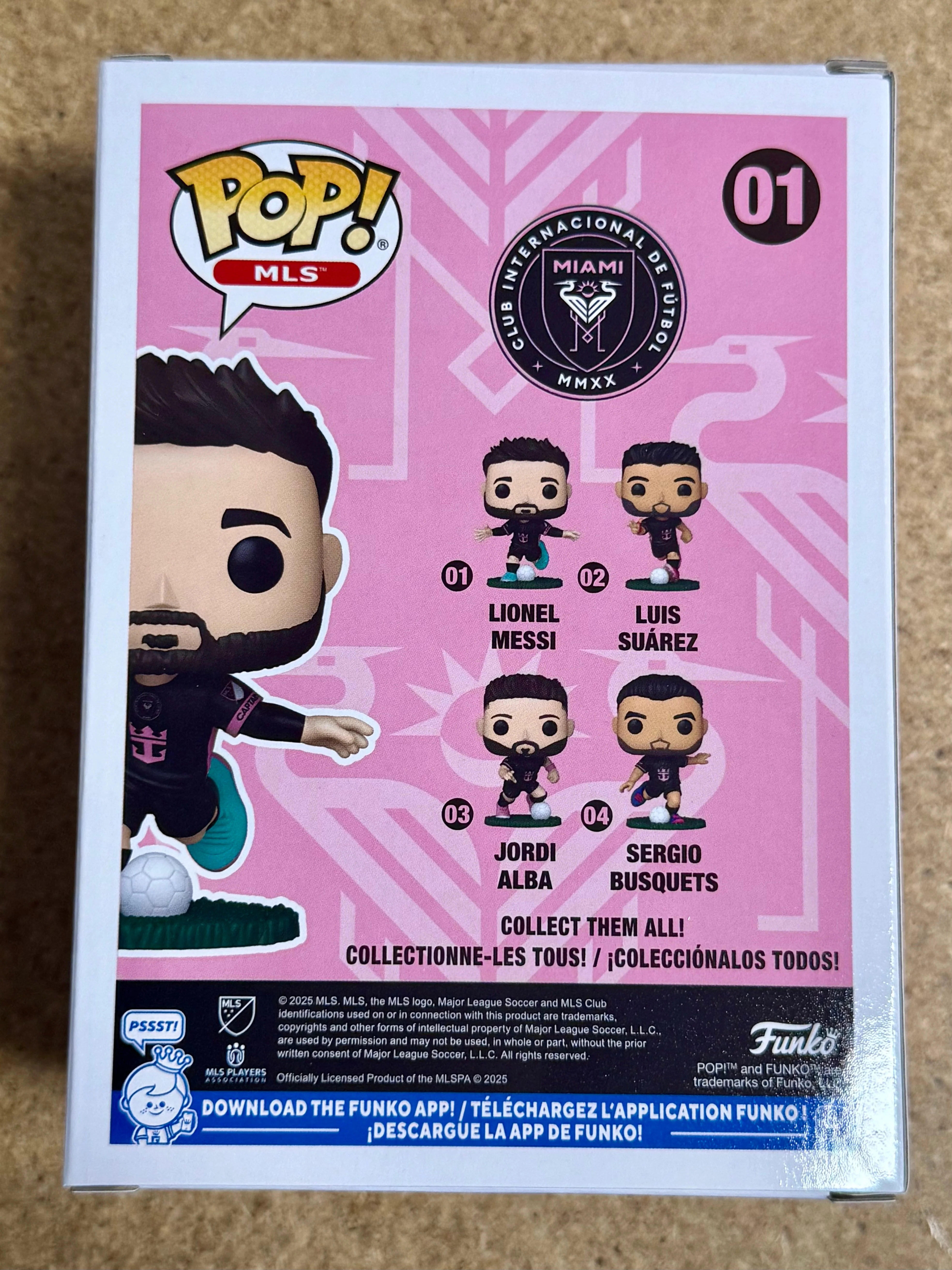 Funko Pop! MLS Lionel Messi (Away) #01 Soccer MLS Inter Miami 2025 - Image 4